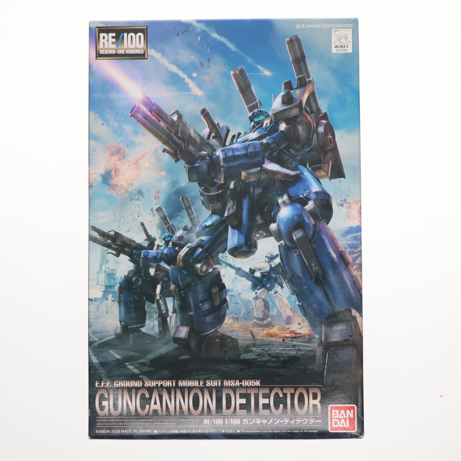 【中古即納】[PTM] RE/100 1/100 MSA-005K ガンキャノン・ディテクター 機動戦士ガンダムUC(ユニコーン) Episode4 重力の井戸の底 プラモデル バンダイ(20180210)