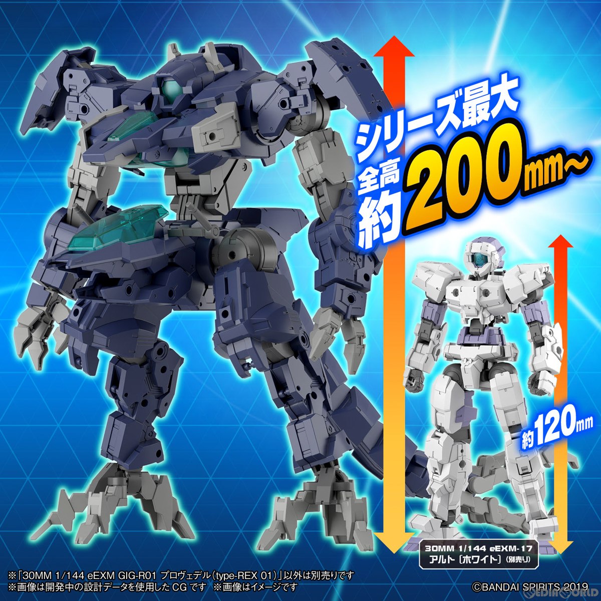 【中古即納】[PTM] 30MM 1/144 eEXM GIG-R01 プロヴェデル(type-REX 01) 30 MINUTES MISSIONS(サーティミニッツミッションズ) プラモデル(5065422) バンダイスピリッツ(20230729)