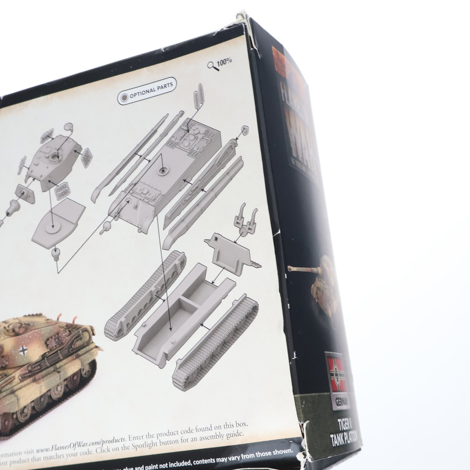 【中古即納】[PTM] Flames of War(フレイムズ・オブ・ウォー) 1/100 German: Tiger II(ティーガーII) Tank Platoon(3両セット) プラモデル(GBX178) Battlefront Miniatures(20220731)