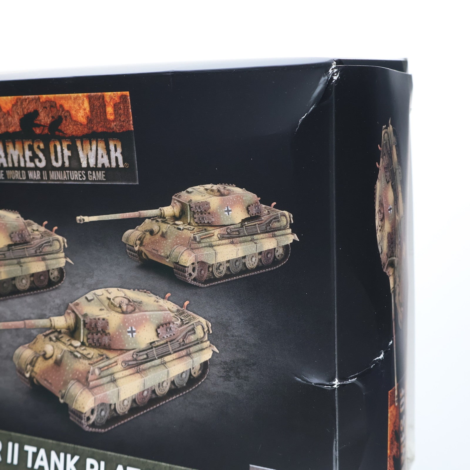 【中古即納】[PTM] Flames of War(フレイムズ・オブ・ウォー) 1/100 German: Tiger II(ティーガーII) Tank Platoon(3両セット) プラモデル(GBX178) Battlefront Miniatures(20220731)