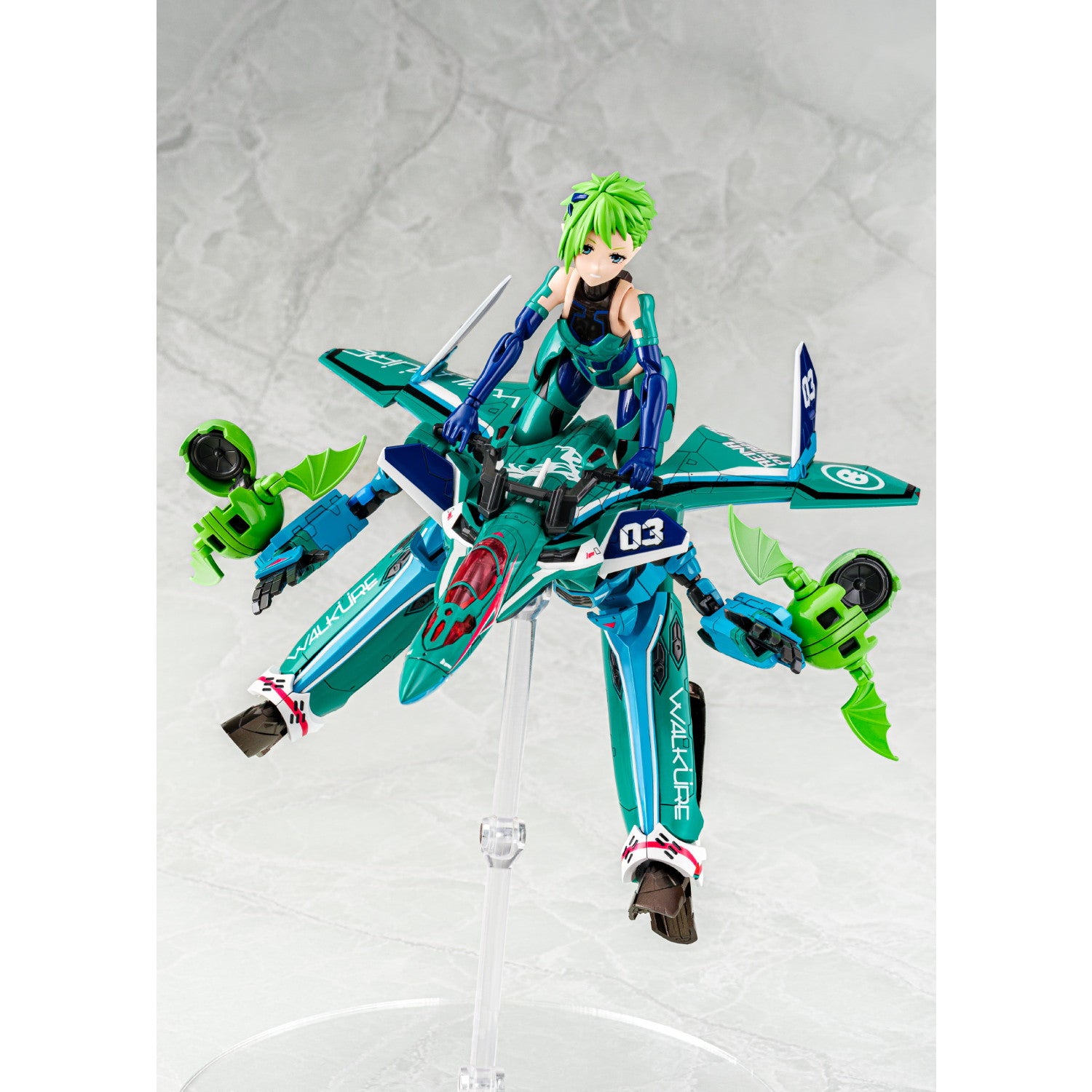 【中古即納】[PTM] V.F.G. MC-15 VF-31A カイロス レイナ・プラウラー マクロスΔ(デルタ) プラモデル(065266) アオシマ(20241023)