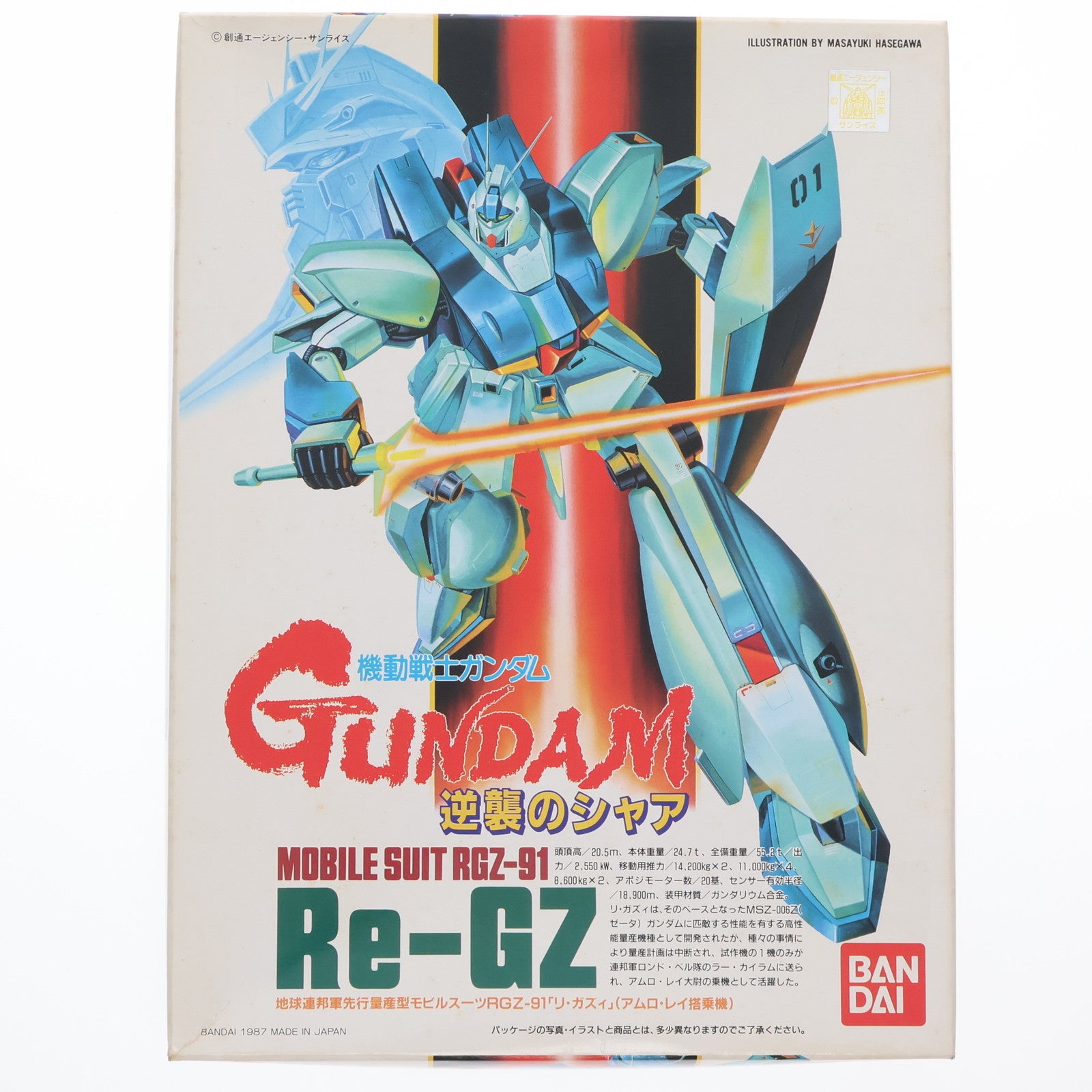 【中古即納】[PTM] 1/144 Re-GZ リ・ガズィ 機動戦士ガンダム 逆襲のシャア プラモデル(0010421) バンダイ(20180724)