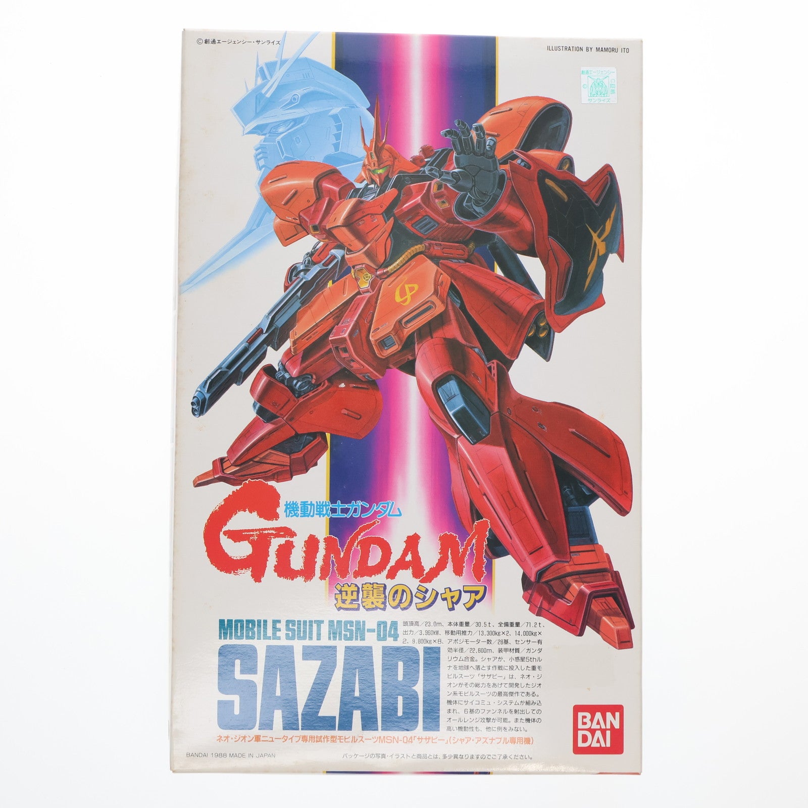 【中古即納】[PTM] 1/144 MSN-04 サザビー 機動戦士ガンダム 逆襲のシャア プラモデル(0020869) バンダイ(20180824)