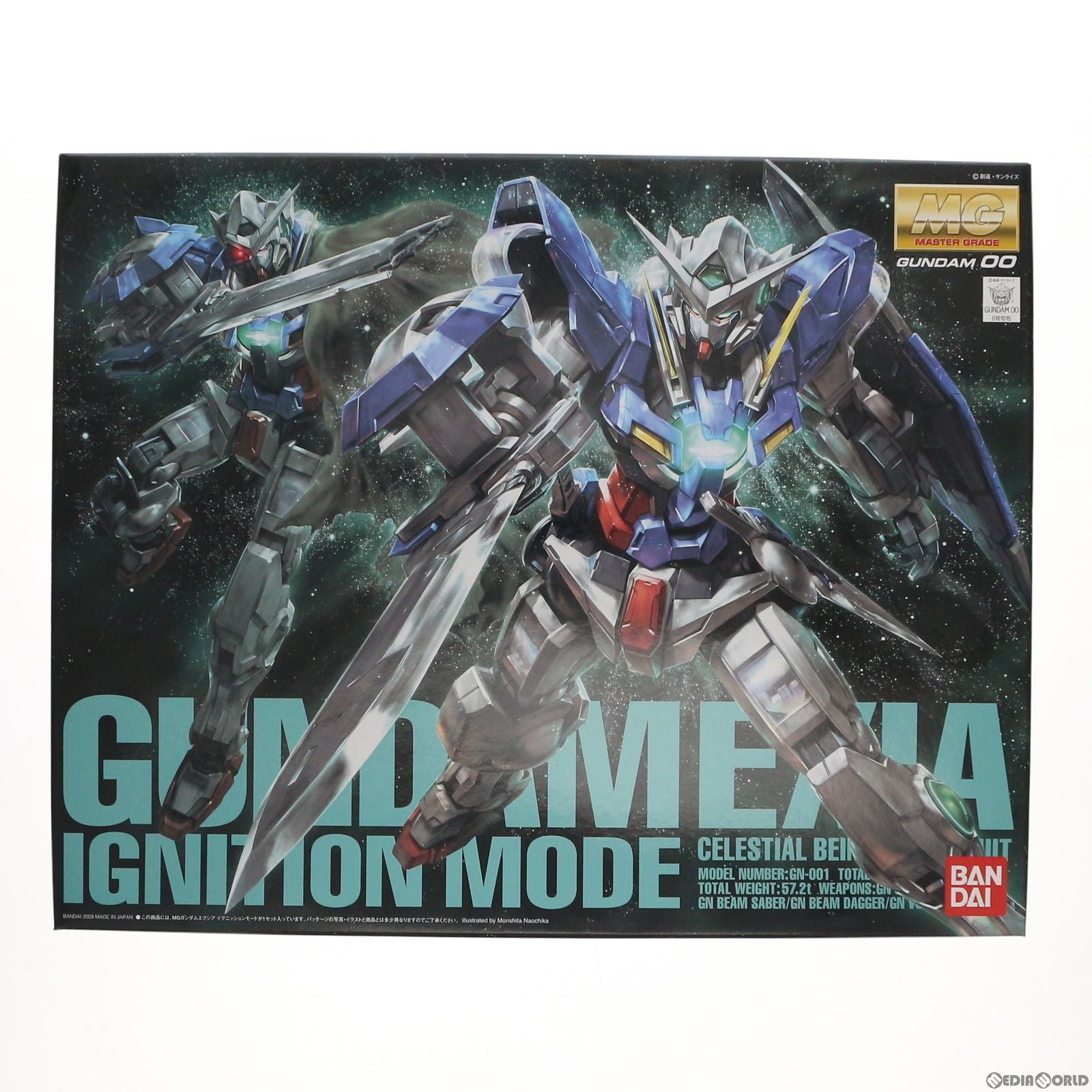 【中古即納】[PTM] MG 1/100 GN-001 ガンダムエクシア イグニッションモード 機動戦士ガンダム00(ダブルオー) プラモデル バンダイ(20100731)