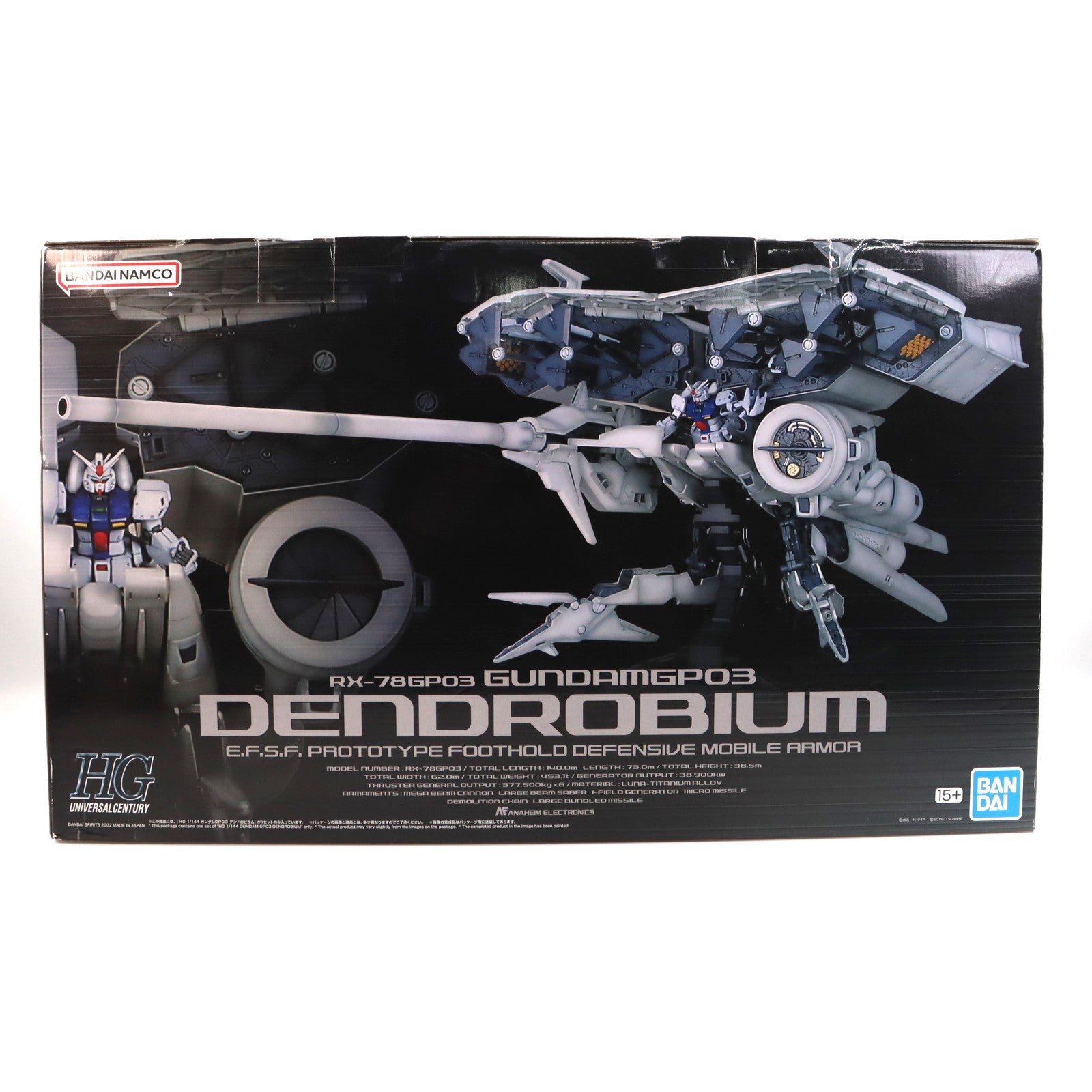 【中古即納】[PTM] HGUC 1/144 RX-78GP03 デンドロビウム 機動戦士ガンダム0083 STARDUST MEMORY(スターダストメモリー) プラモデル(5066134) バンダイスピリッツ(20231215)