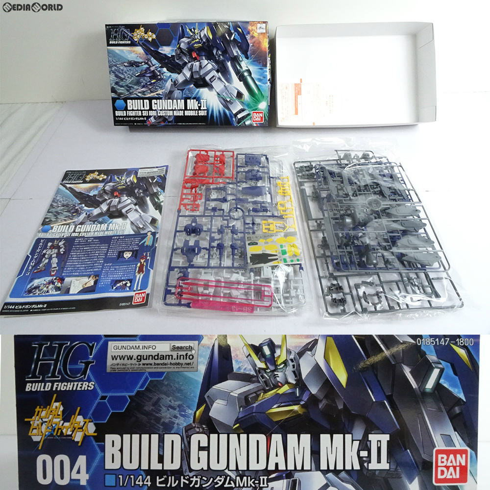 【中古即納】[PTM] HGBF 1/144 RX-178B ビルドガンダムMK-II ガンダムビルドファイターズ プラモデル(0185147) バンダイ(20190925)