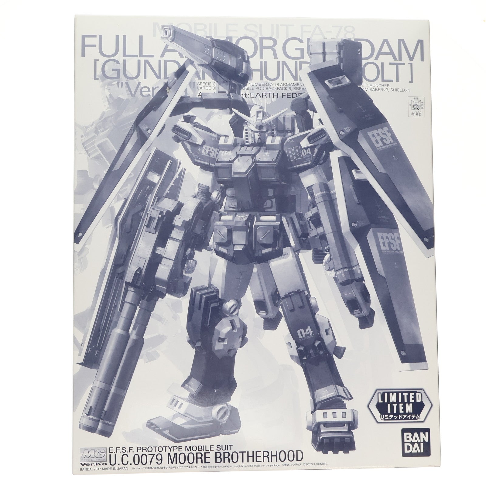 【中古即納】[PTM] イベント限定 1/100 MG FA-78 フルアーマー・ガンダム Ver.Ka(GUNDAM THUNDERBOLT Ver.) ハーフメカニカルクリア 機動戦士ガンダム サンダーボルト プラモデル(0219623) バンダイ(20171103)