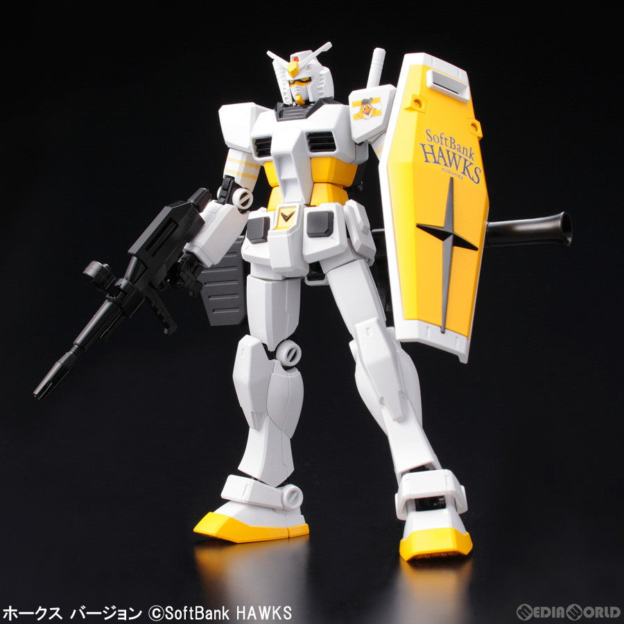 【中古即納】[PTM] (プラモデル単品) HGUC 1/144 RX-78-2 ガンダム ホークスVer. 機動戦士ガンダム ソフトバンクホークスガンプラ付チケット プラモデル(5057806) バンダイスピリッツ(20190317)