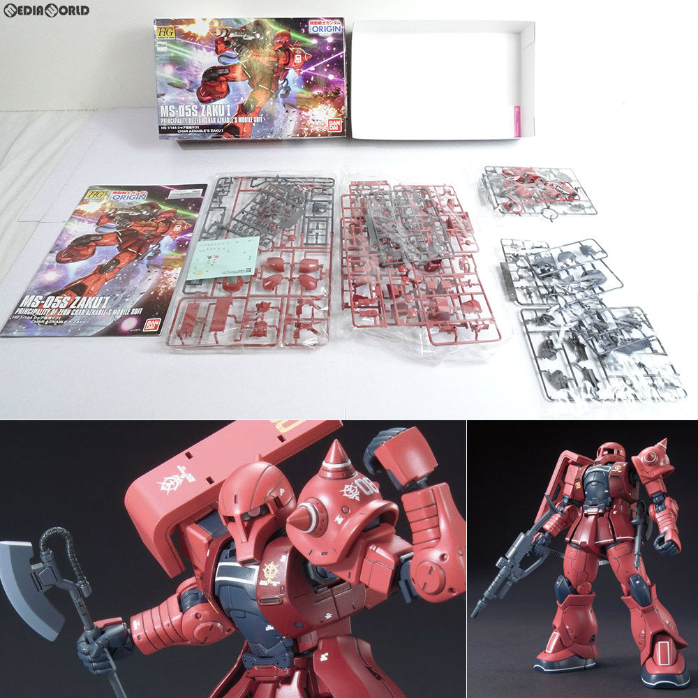 【中古即納】[PTM] HG 1/144 MS-05S シャア専用ザクI 機動戦士ガンダム THE ORIGIN(ジオリジン) プラモデル バンダイ(20180410)