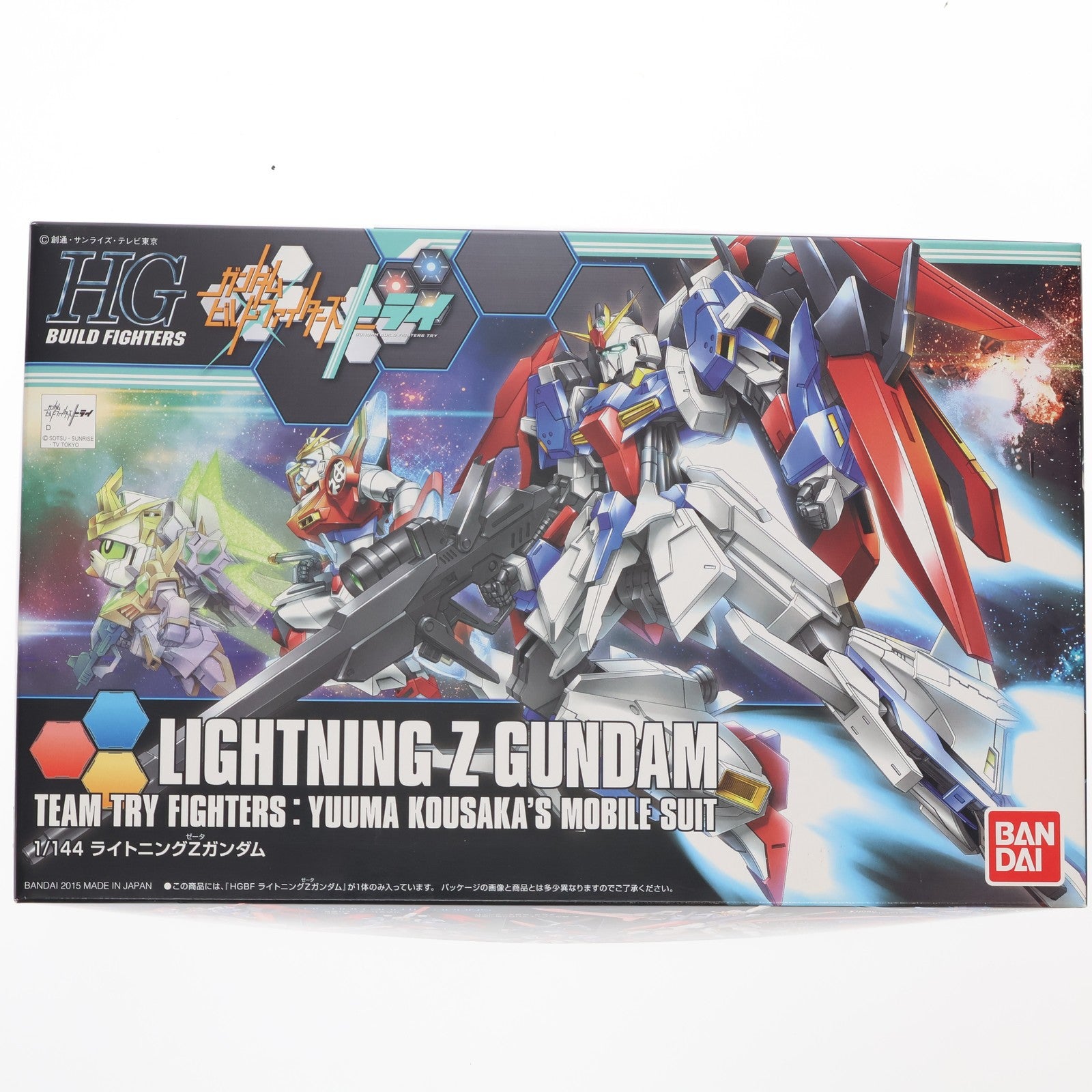 【中古即納】[PTM] HGBF 1/144 ライトニングZガンダム ガンダムビルドファイターズトライ プラモデル バンダイ(20150717)