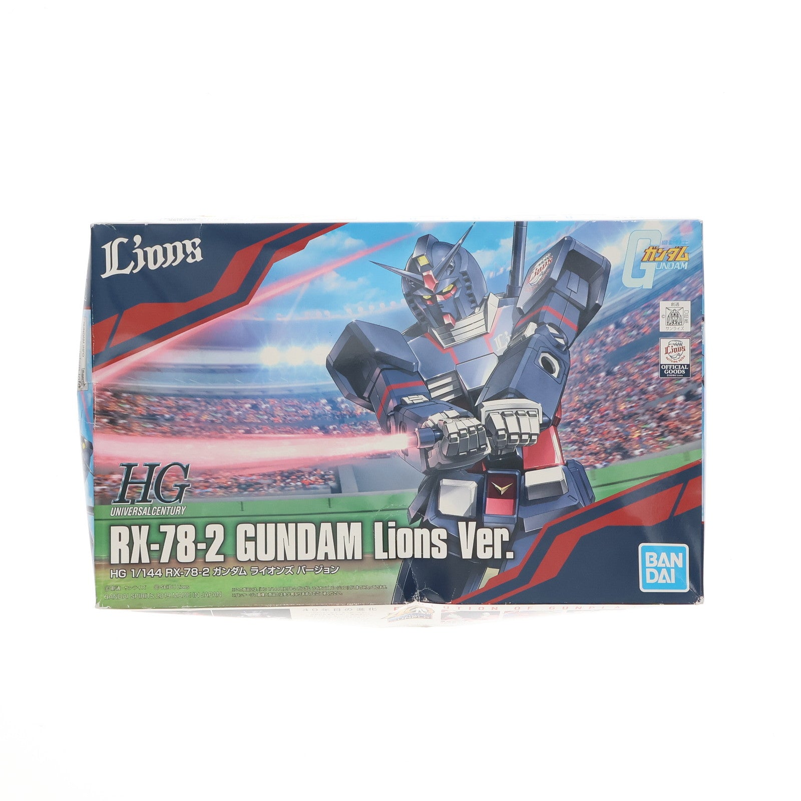 【中古即納】[PTM] 埼玉西武ライオンズ公式オンラインショップ限定 HG 1/144 RX-78-2 ガンダム ライオンズVer. 機動戦士ガンダム プラモデル(5057805) バンダイスピリッツ(20191231)