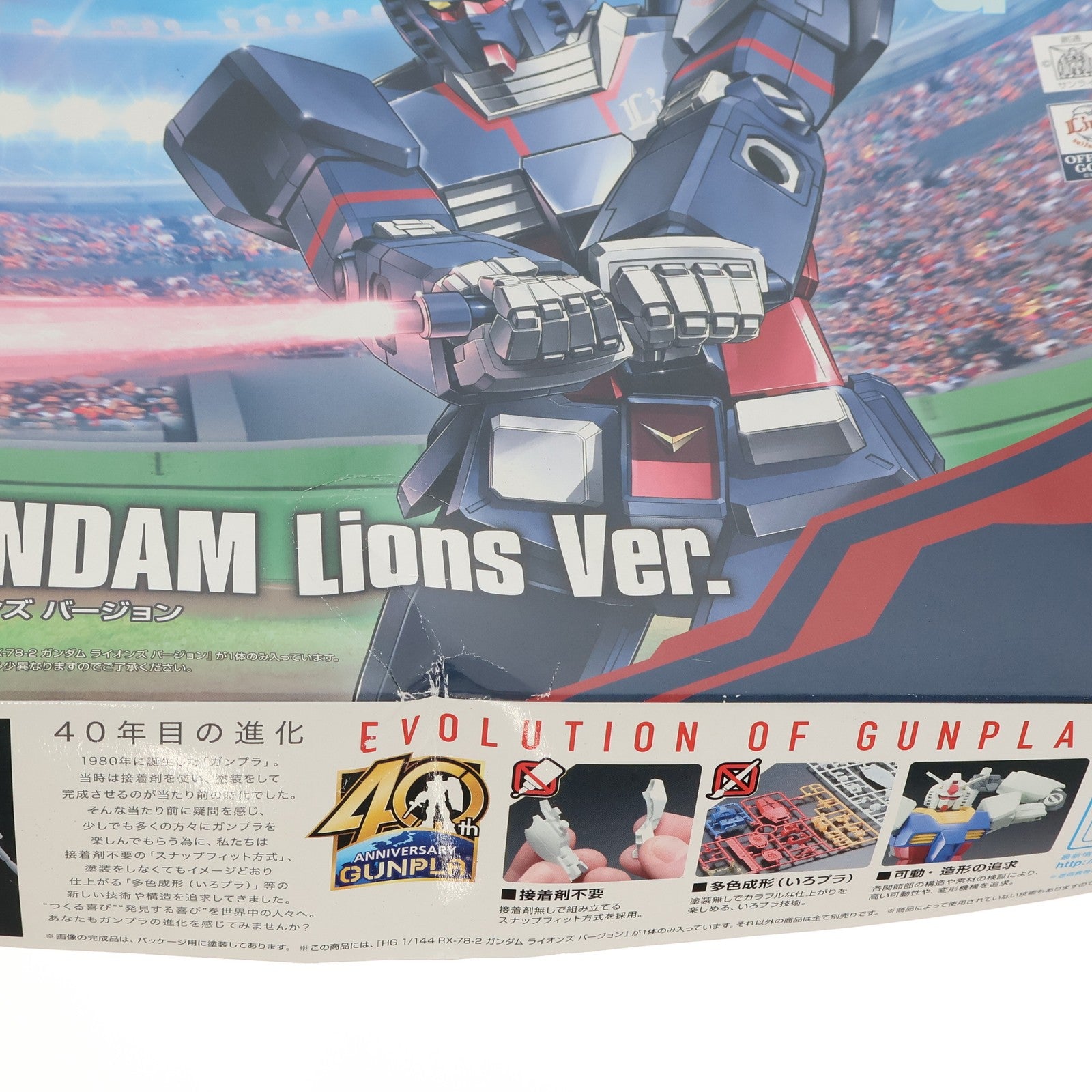 【中古即納】[PTM] 埼玉西武ライオンズ公式オンラインショップ限定 HG 1/144 RX-78-2 ガンダム ライオンズVer. 機動戦士ガンダム プラモデル(5057805) バンダイスピリッツ(20191231)