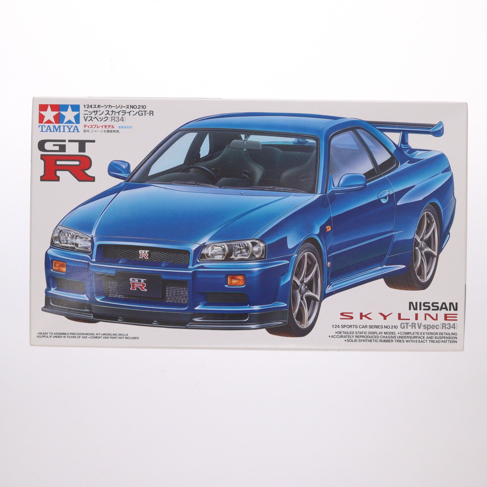 【中古即納】[PTM] スポーツカーシリーズ No.210 1/24 ニッサン スカイライン GT-R Vスペック(R34) ディスプレイモデル プラモデル(24210) タミヤ(19991231)