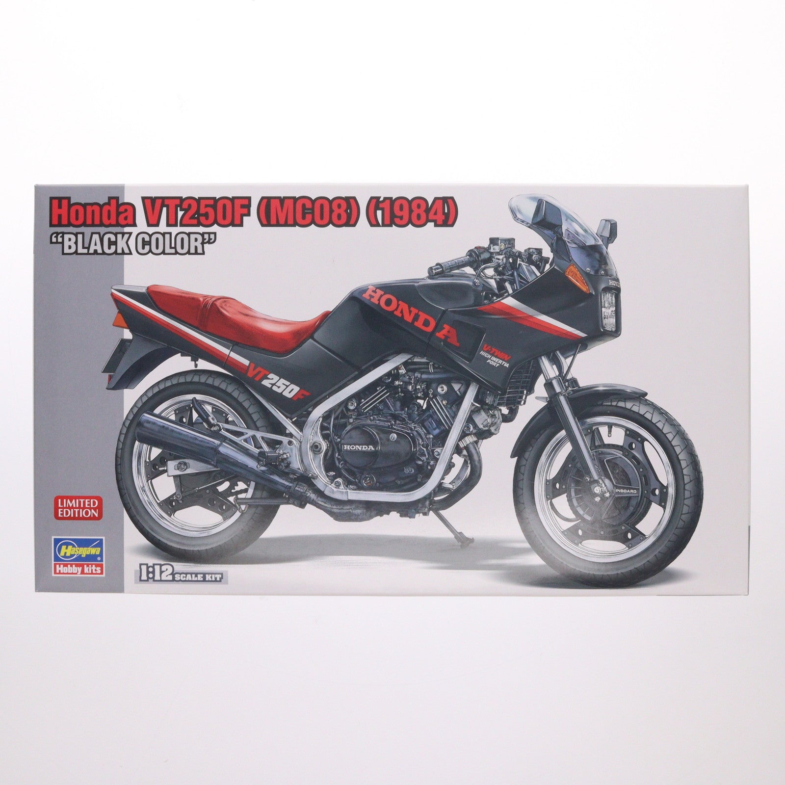 【中古即納】[PTM] 1/12 ホンダ VT250F(MC08)(1984) ブラックカラー プラモデル(21755) ハセガワ(20231215)