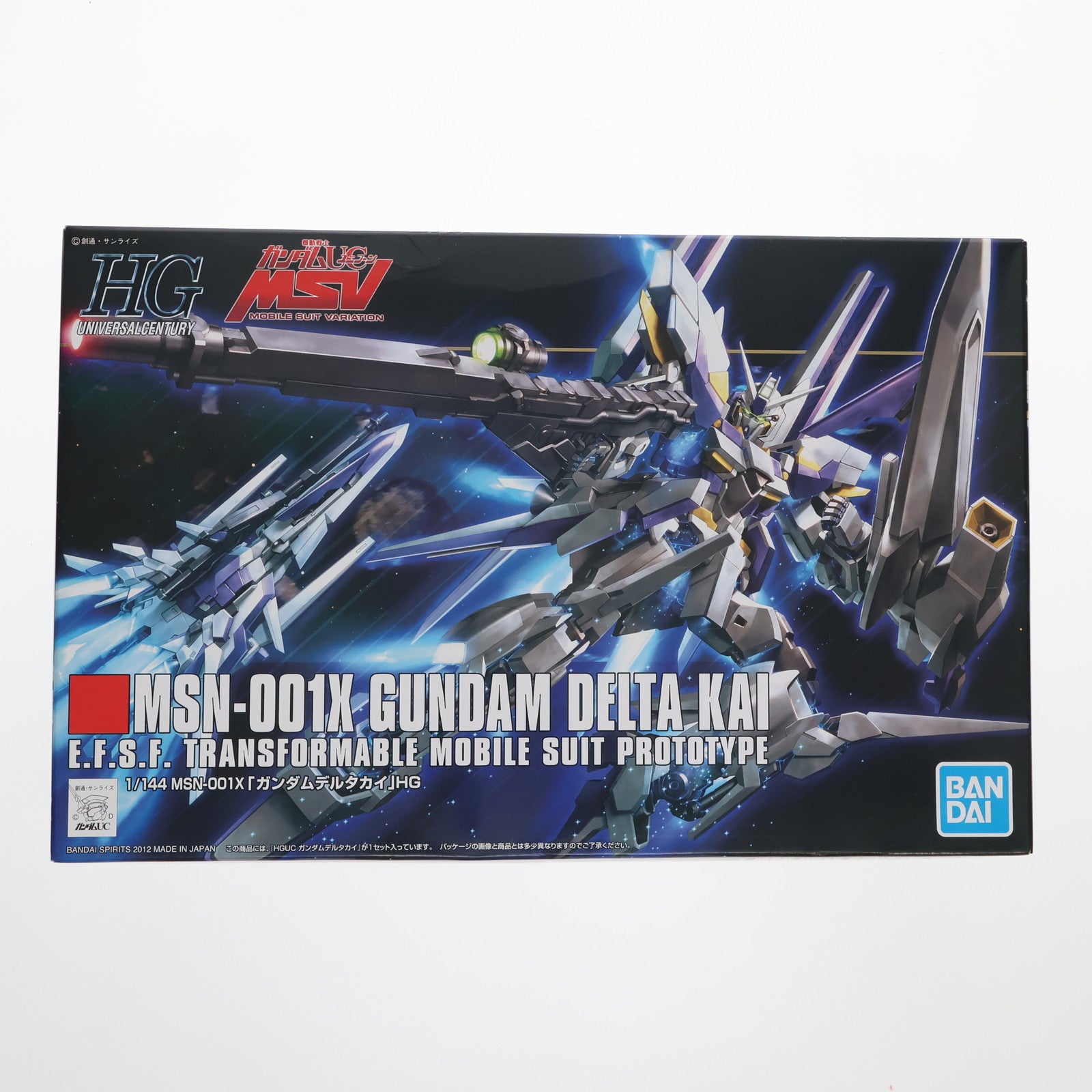 【中古即納】[PTM] (再販) HGUC 1/144 MSN-001X ガンダムデルタカイ 機動戦士ガンダムUC(ユニコーン) MSV プラモデル(5060678) バンダイスピリッツ(20240907)