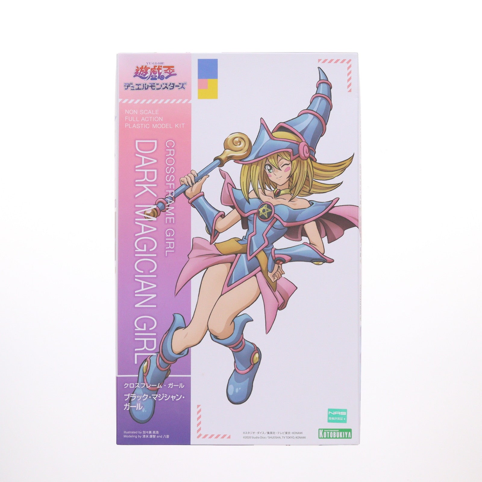 【中古即納】[PTM] クロスフレーム・ガール ブラック・マジシャン・ガール 遊☆戯☆王デュエルモンスターズ×フレームアームズ・ガール プラモデル(CG003) コトブキヤ(20220729)