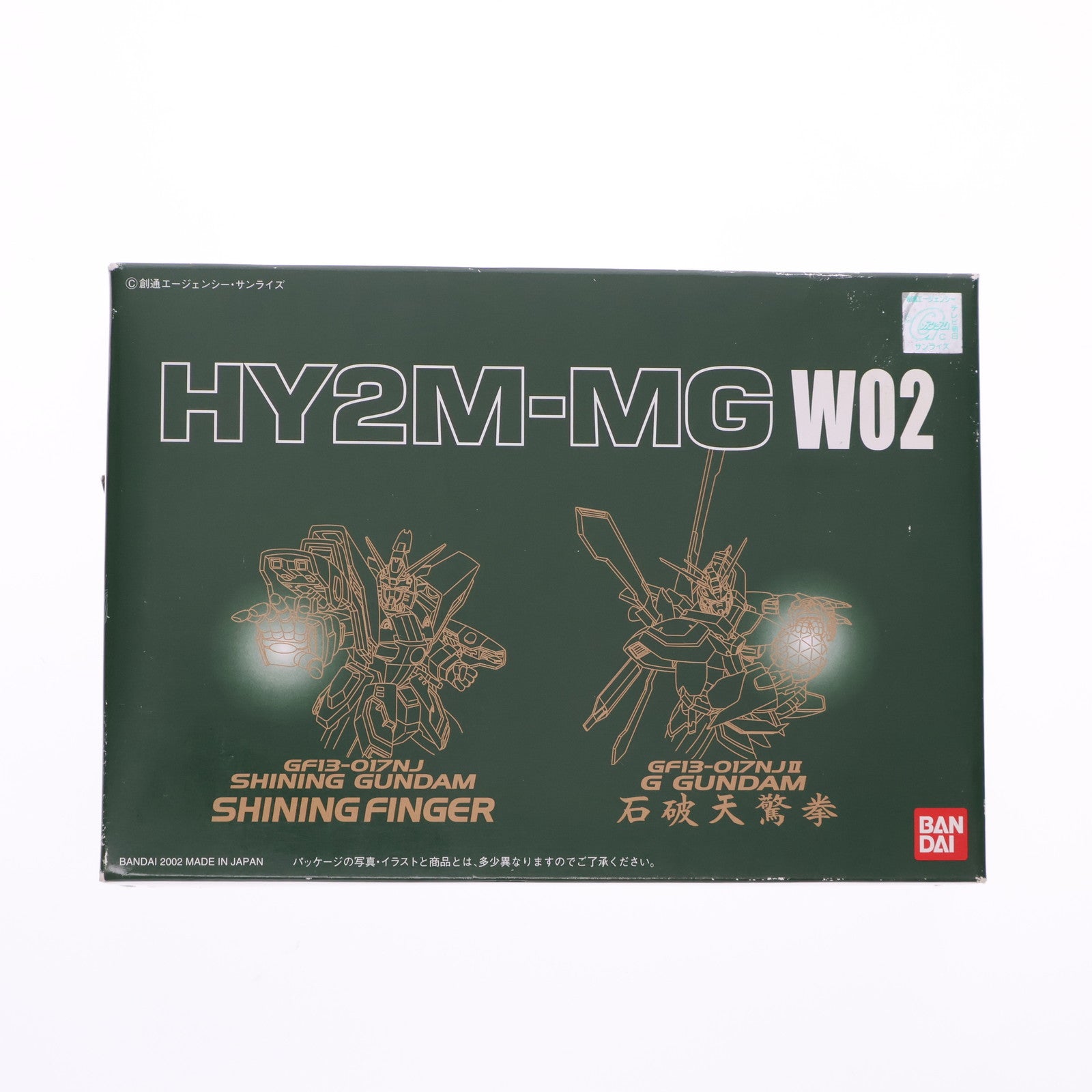 【中古即納】[PTM] 1/100 HY2M-MG W02 シャイニングフィンガー&石破天驚拳 LED発光ユニット内蔵パーツキット 機動武闘伝Gガンダム プラモデル用アクセサリ(0108861) バンダイ(20021022)