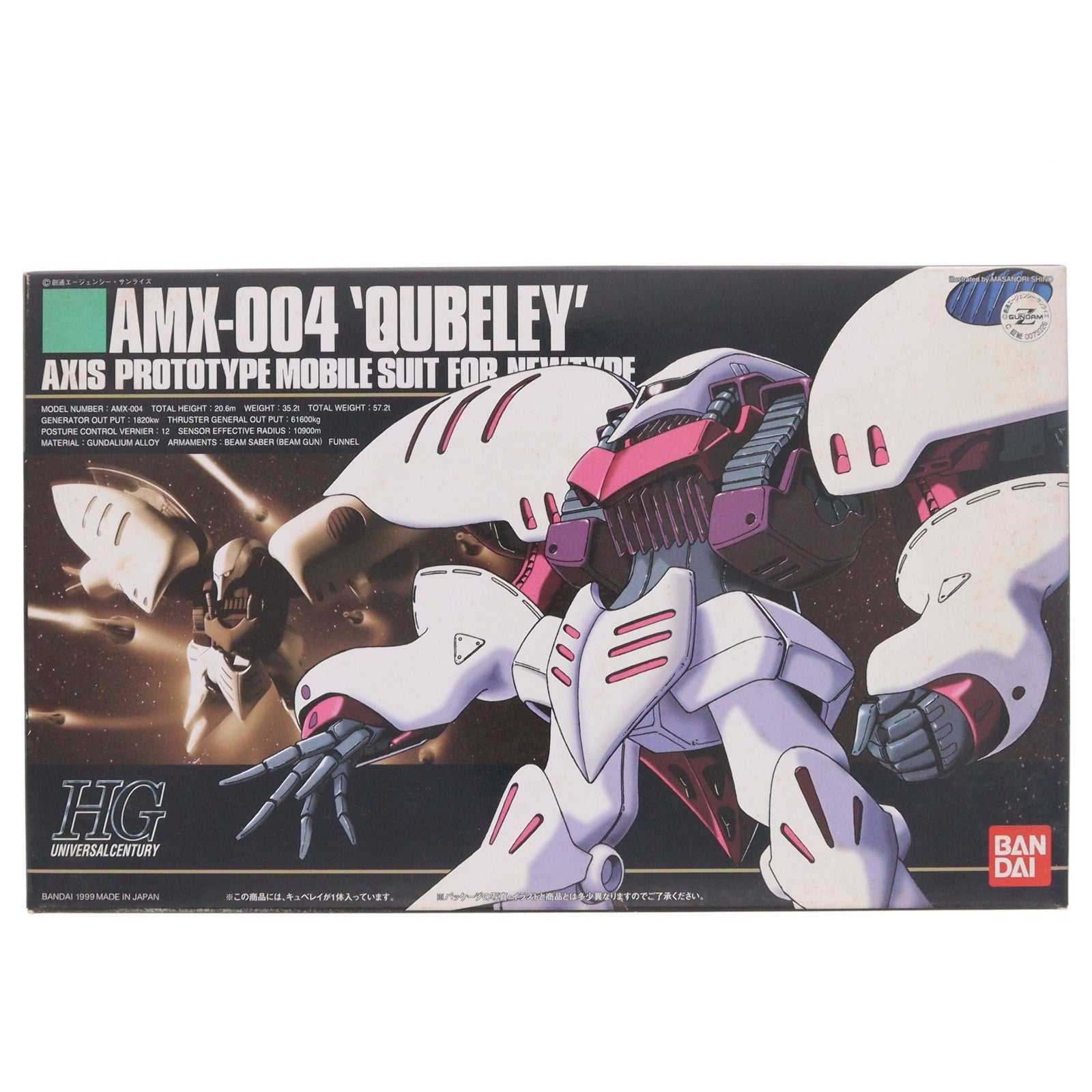 【中古即納】[PTM] HGUC 1/144 AMX-004 キュベレイ 機動戦士Zガンダム プラモデル バンダイ(20090831)