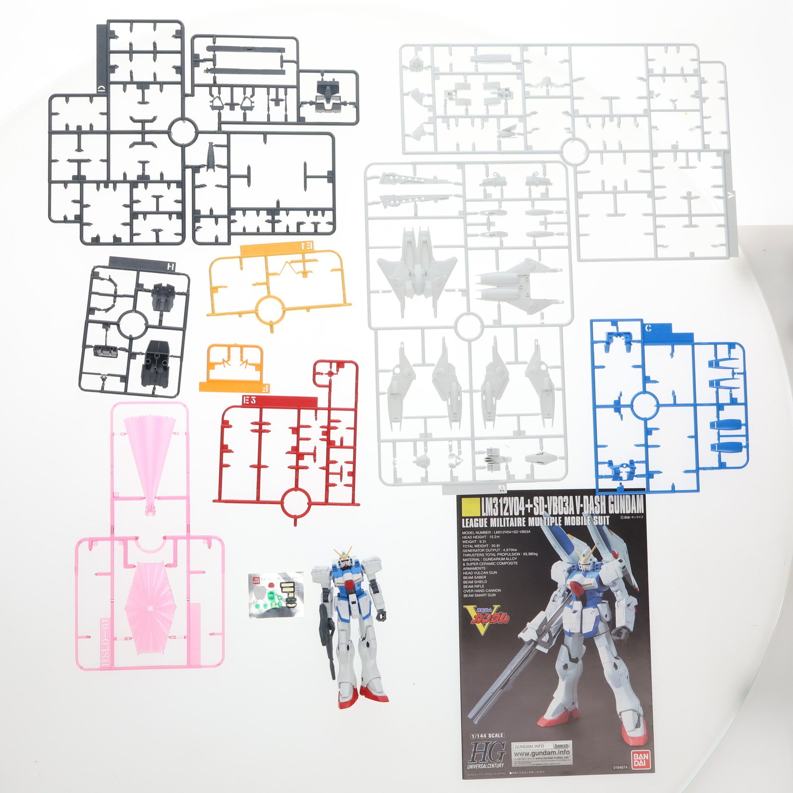 【中古即納】[PTM] HGUC 1/144 LM312V04+SD-VB03A Vダッシュガンダム 機動戦士Vガンダム プラモデル バンダイ(20150314)