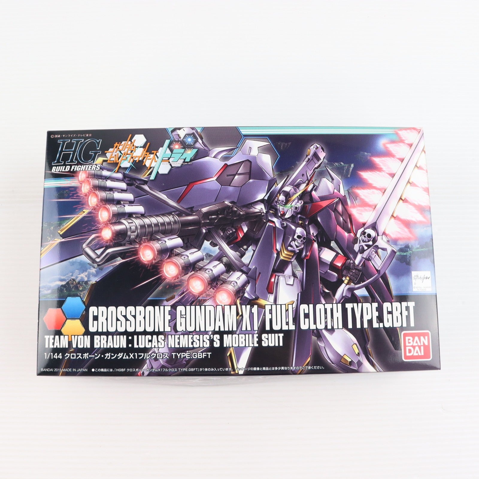 【中古即納】[PTM] HGBF 1/144 クロスボーン・ガンダムX1フルクロス TYPE.GBFT ガンダムビルドファイターズトライ プラモデル バンダイ(20180531)