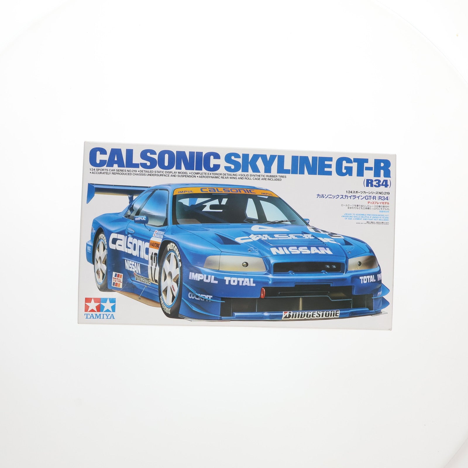 【中古即納】[PTM] スポーツカーシリーズ No.219 1/24 カルソニック スカイライン GT-R(R34) プラモデル(24219) タミヤ(19991231)