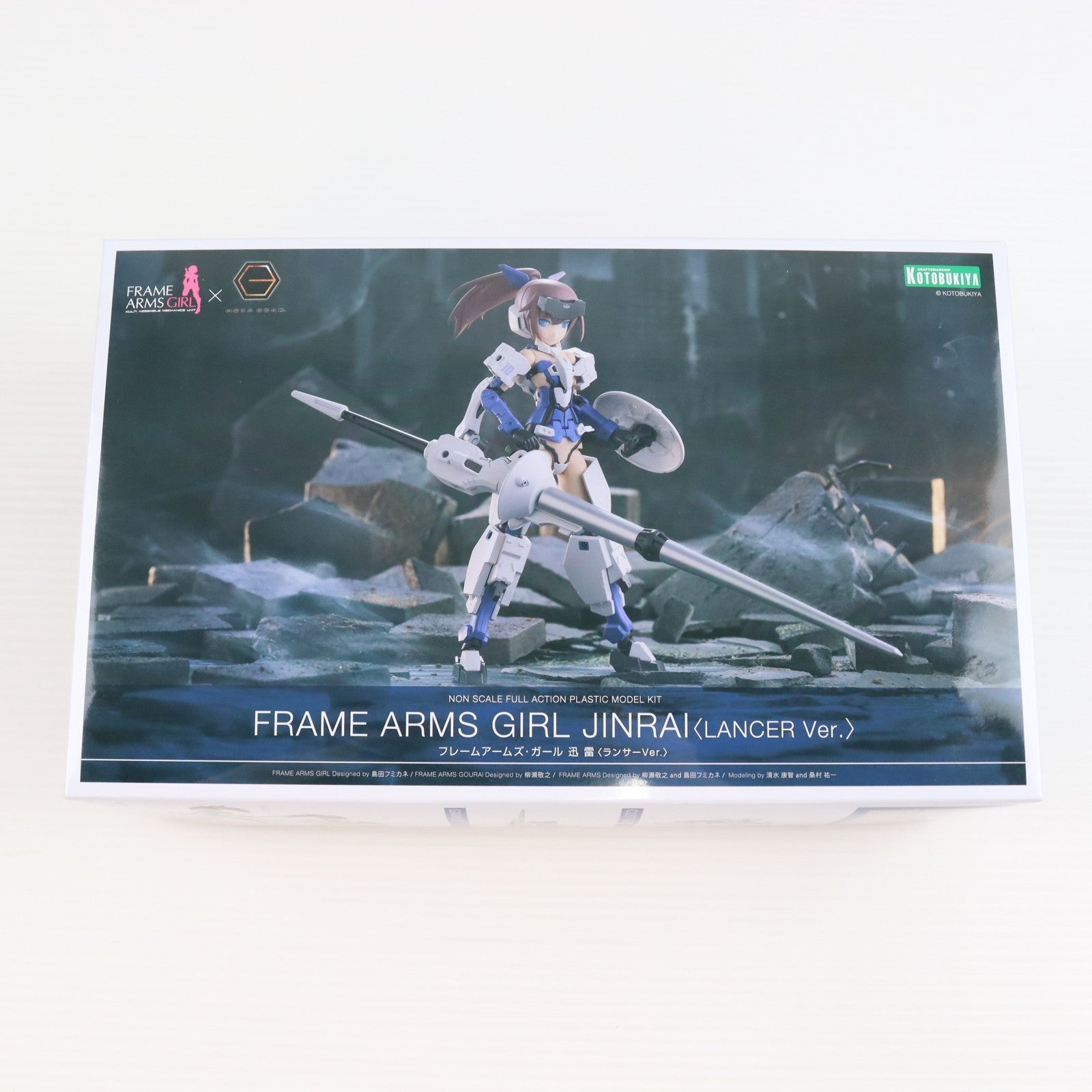 【中古即納】[PTM] コトブキヤショップ限定特典付属 フレームアームズ・ガール 迅雷(じんらい) ランサーVer. プラモデル(FG190) コトブキヤ(20250928)