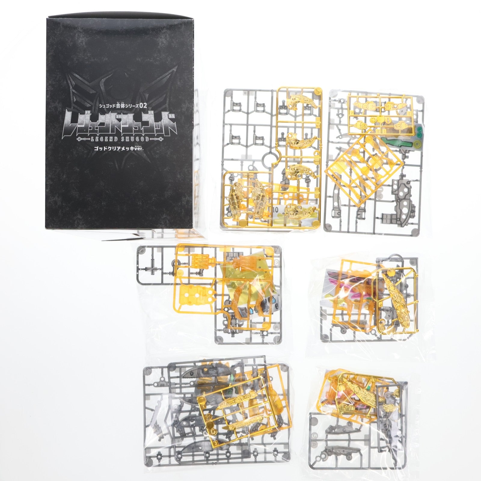 【中古即納】[PTM] (食玩) プレミアムバンダイ限定 ミニプラ シュゴッド合体シリーズPB ゴッドキングオージャー ゴッドクリアメッキver. 王様戦隊キングオージャー プラモデル バンダイ(20241231)