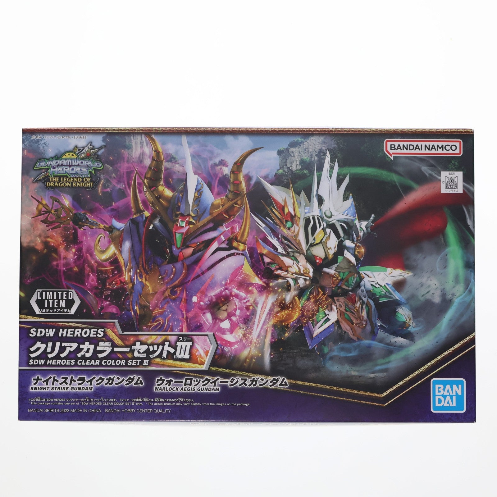 【中古即納】[PTM] イベント限定 SDW HEROES クリアカラーセットIII(2体セット) SDガンダムワールド ヒーローズ THE LEGEND OF DRAGON KNIGHT プラモデル(5065174) バンダイスピリッツ(20230211)