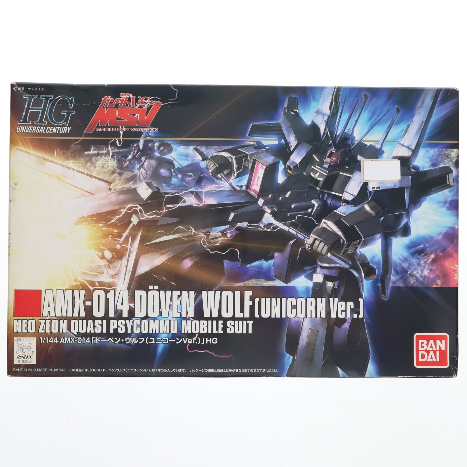 【中古即納】[PTM] HGUC 1/144 ドーベン・ウルフ(ユニコーンVer.) 機動戦士ガンダムUC(ユニコーン) プラモデル(0183658) バンダイ(20130807)