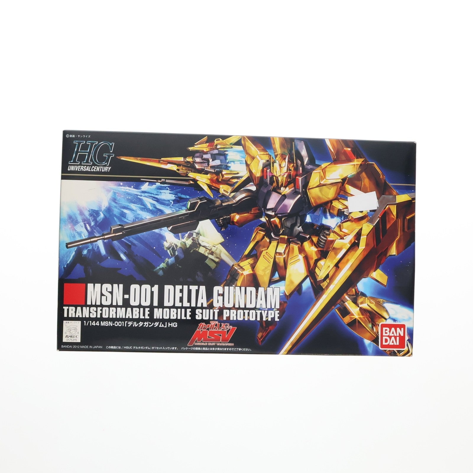 【中古即納】[PTM] HGUC 1/144 136 MSN-001 デルタガンダム 機動戦士ガンダムUC(ユニコーン) プラモデル(0175315) バンダイ(20120308)