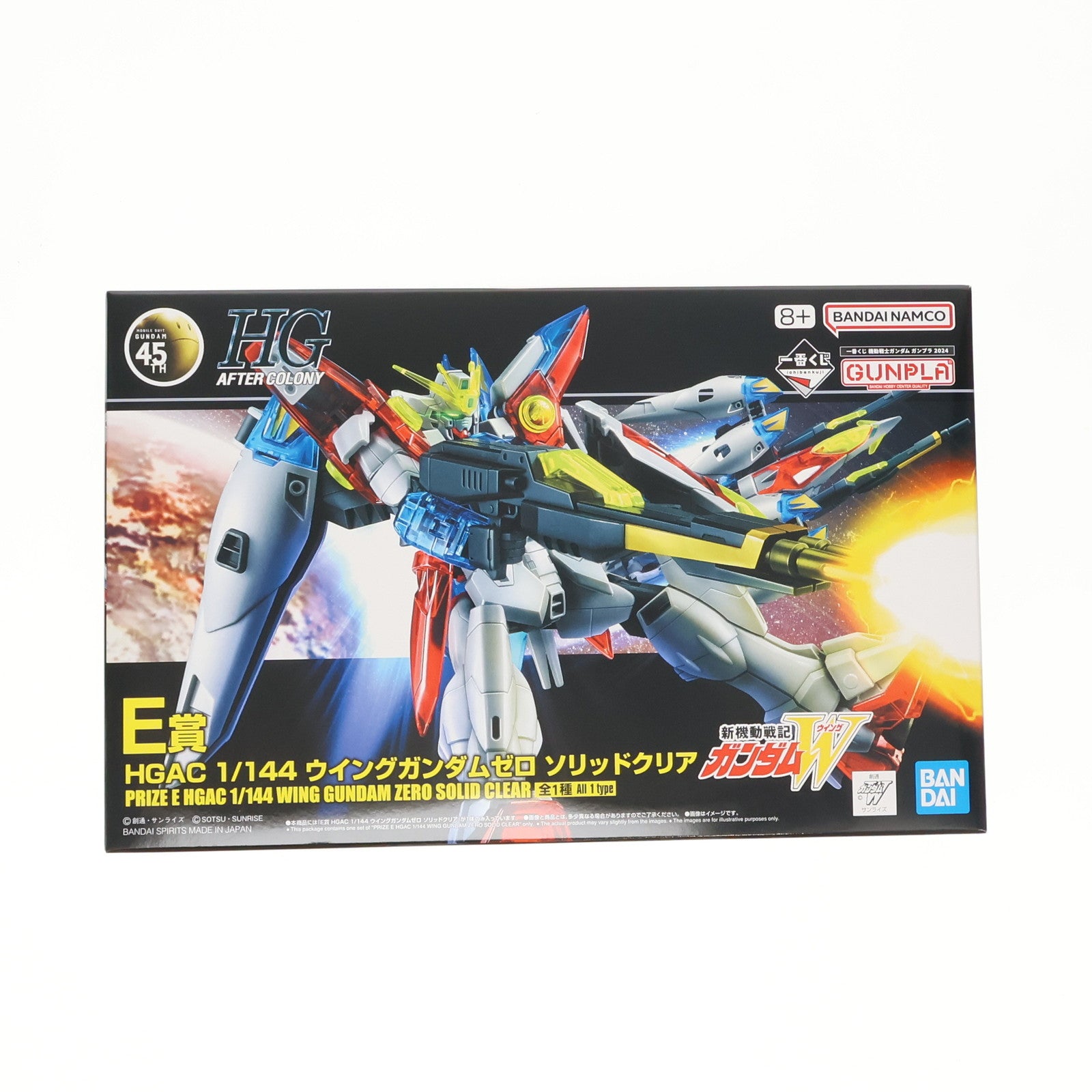 【中古即納】[PTM] E賞 HGAC 1/144 ウイングガンダムゼロ ソリッドクリア 一番くじ 機動戦士ガンダム ガンプラ 2024 新機動戦記ガンダムW(ウイング) プラモデル プライズ(2630890) バンダイスピリッツ(20240823)