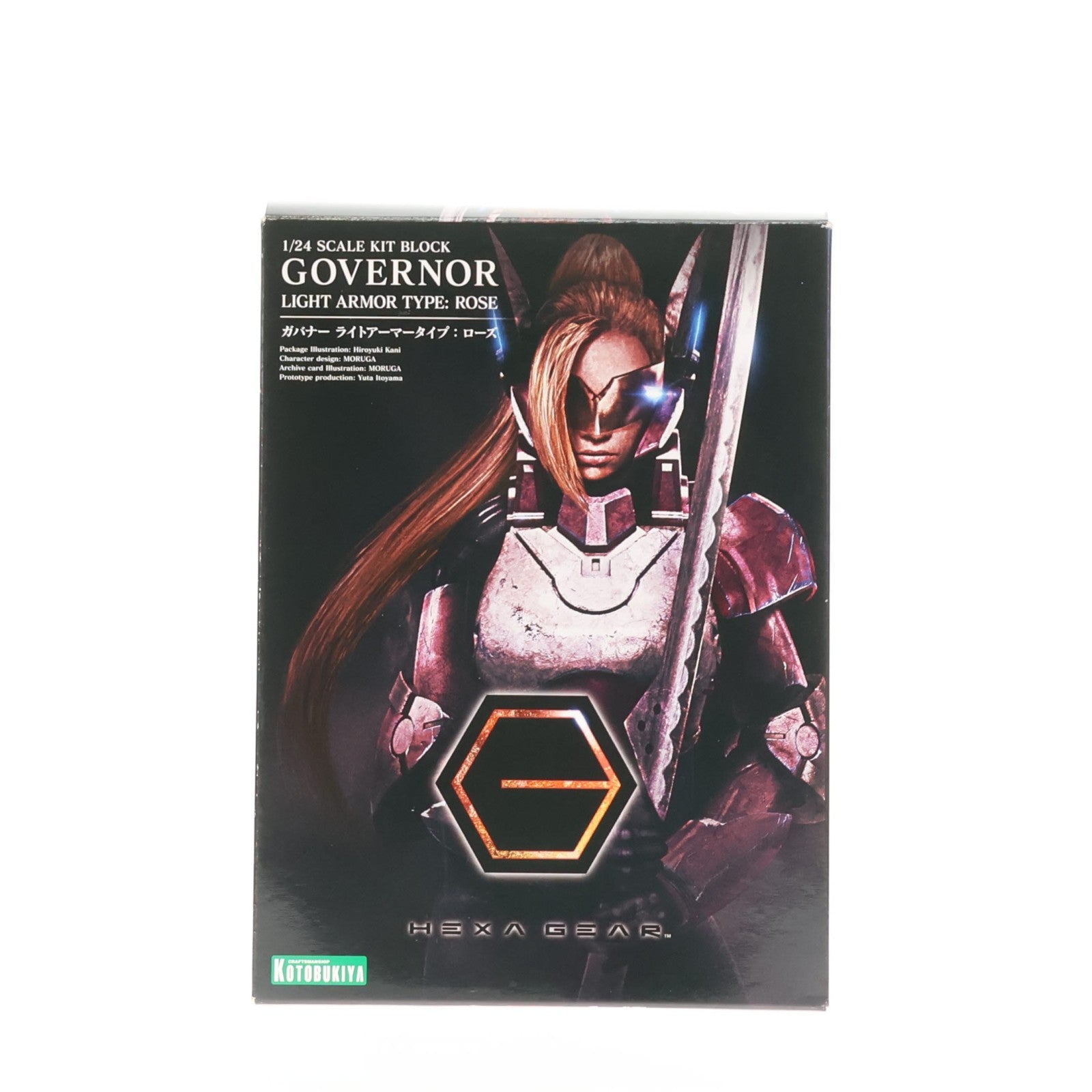 【中古即納】[PTM] ヘキサギア 1/24 ガバナー ライトアーマータイプ:ローズ プラモデル(HG013) コトブキヤ(20170927)