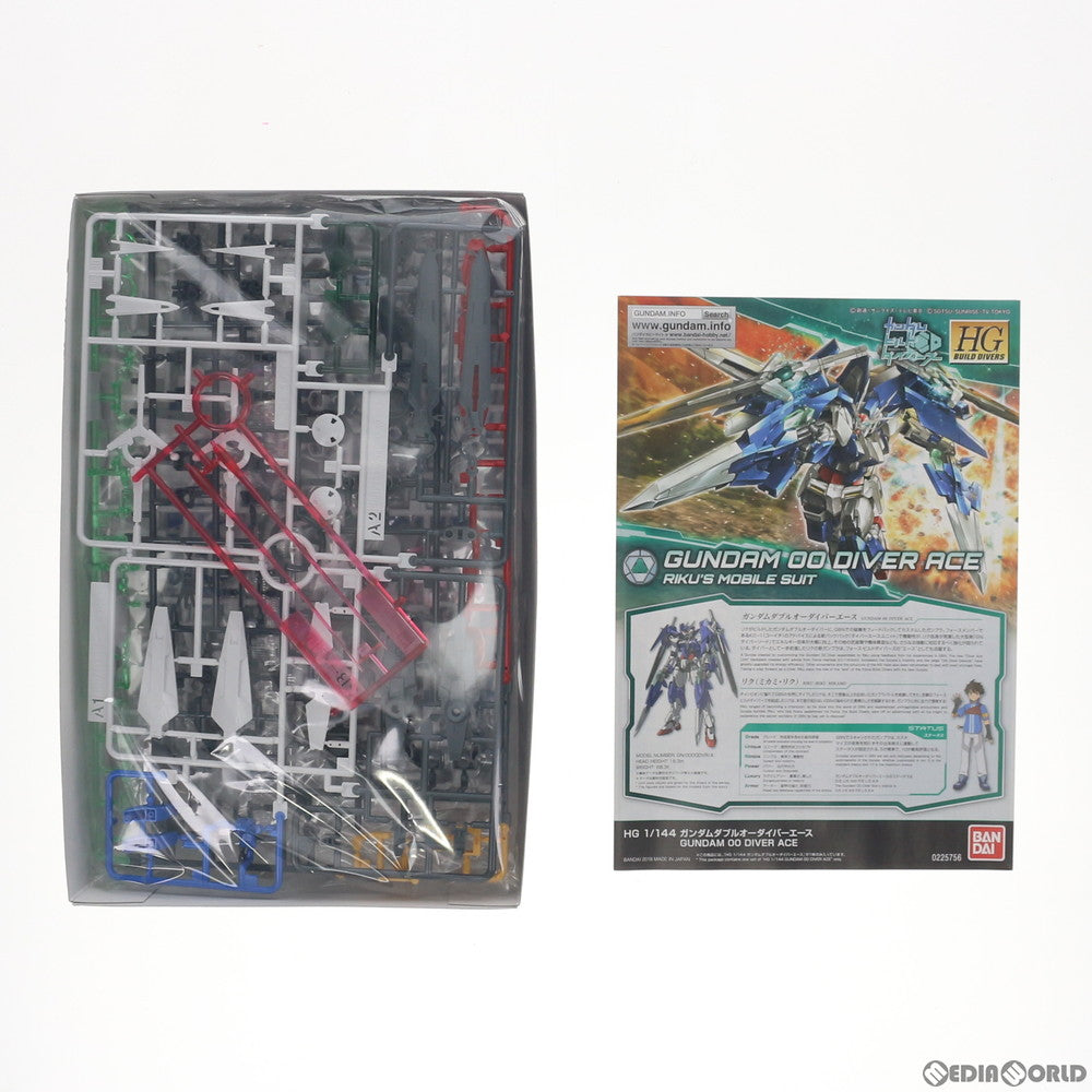 【中古即納】[PTM] HGBD 1/144 GN-0000DVR/A ガンダムダブルオーダイバーエース ガンダムビルドダイバーズ プラモデル バンダイ(20180721)