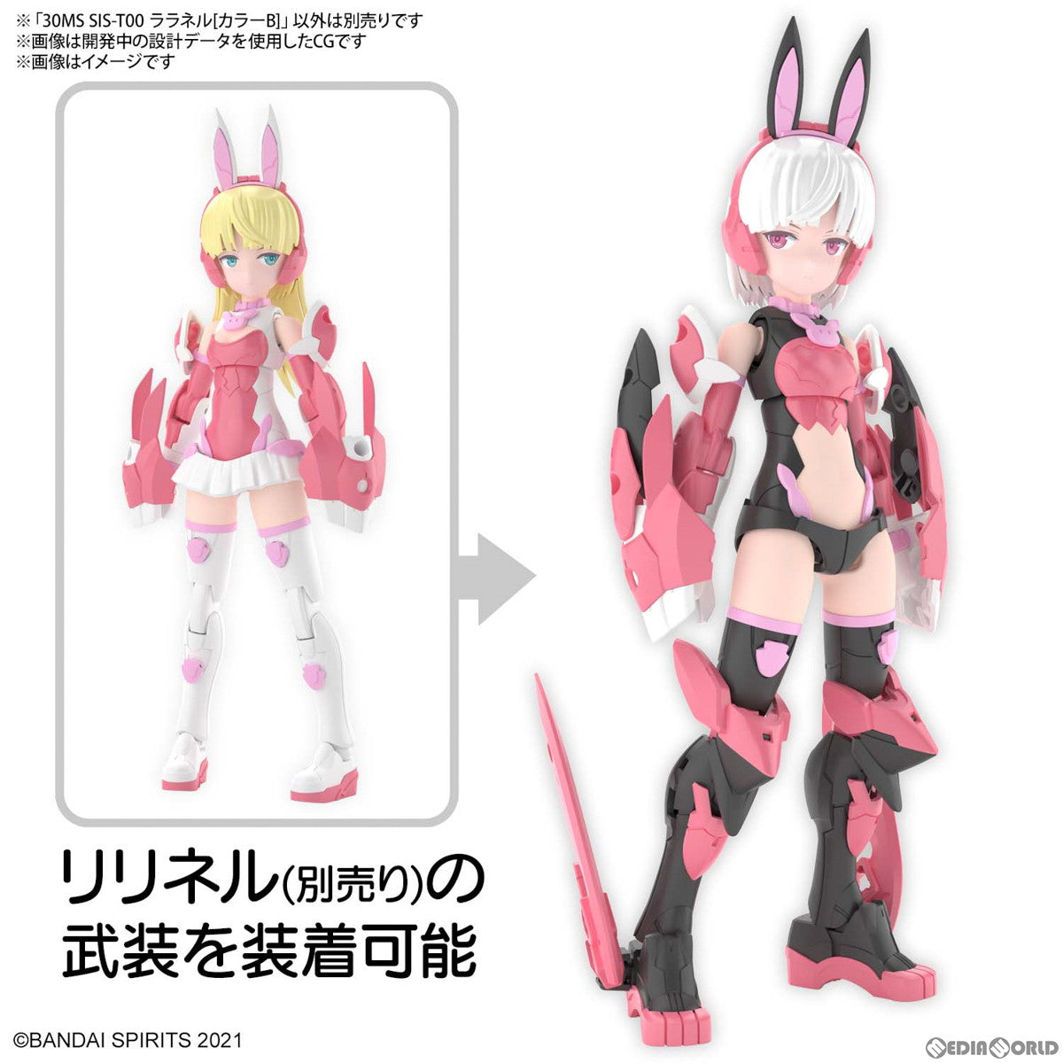 【中古即納】[PTM] (再販) 30MS SIS-T00 ララネル(カラーB) 30 MINUTES SISTERS(サーティミニッツシスターズ) プラモデル(5063941) バンダイスピリッツ(20230201)