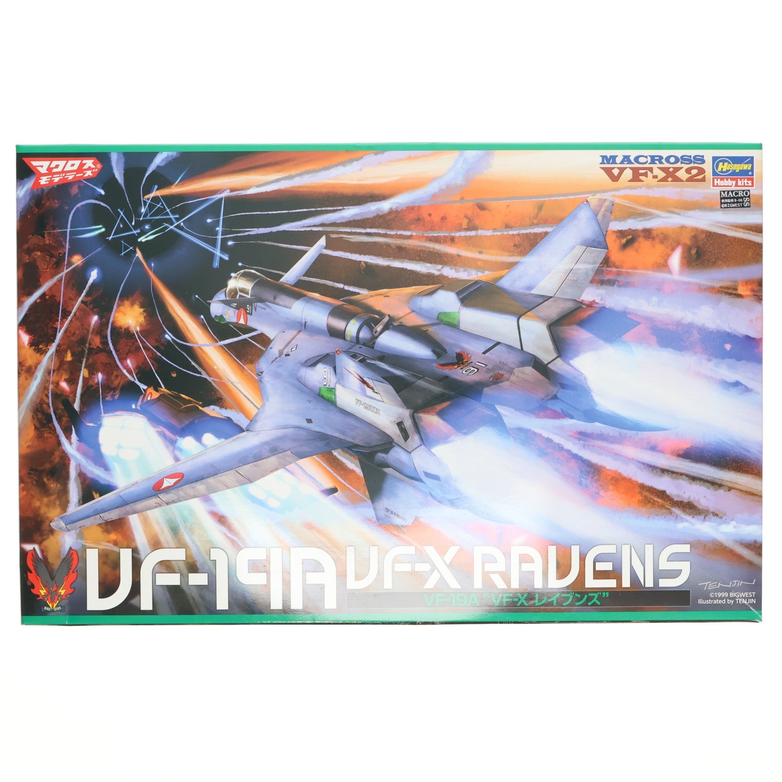 【中古即納】[PTM] 1/48 VF-19A VF-X レイブンズ マクロス VF-X2 プラモデル(65873) ハセガワ(20210909)
