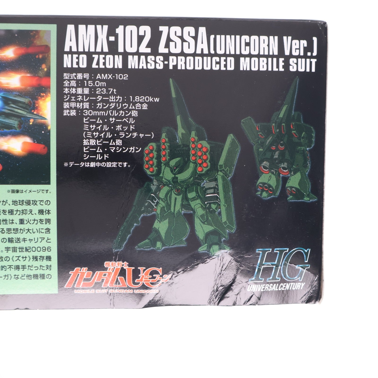 【中古即納】[PTM] HGUC 1/144 AMX-102 ズサ(ユニコーンVer.) 機動戦士ガンダムUC プラモデル(0190135) バンダイ(20140621)