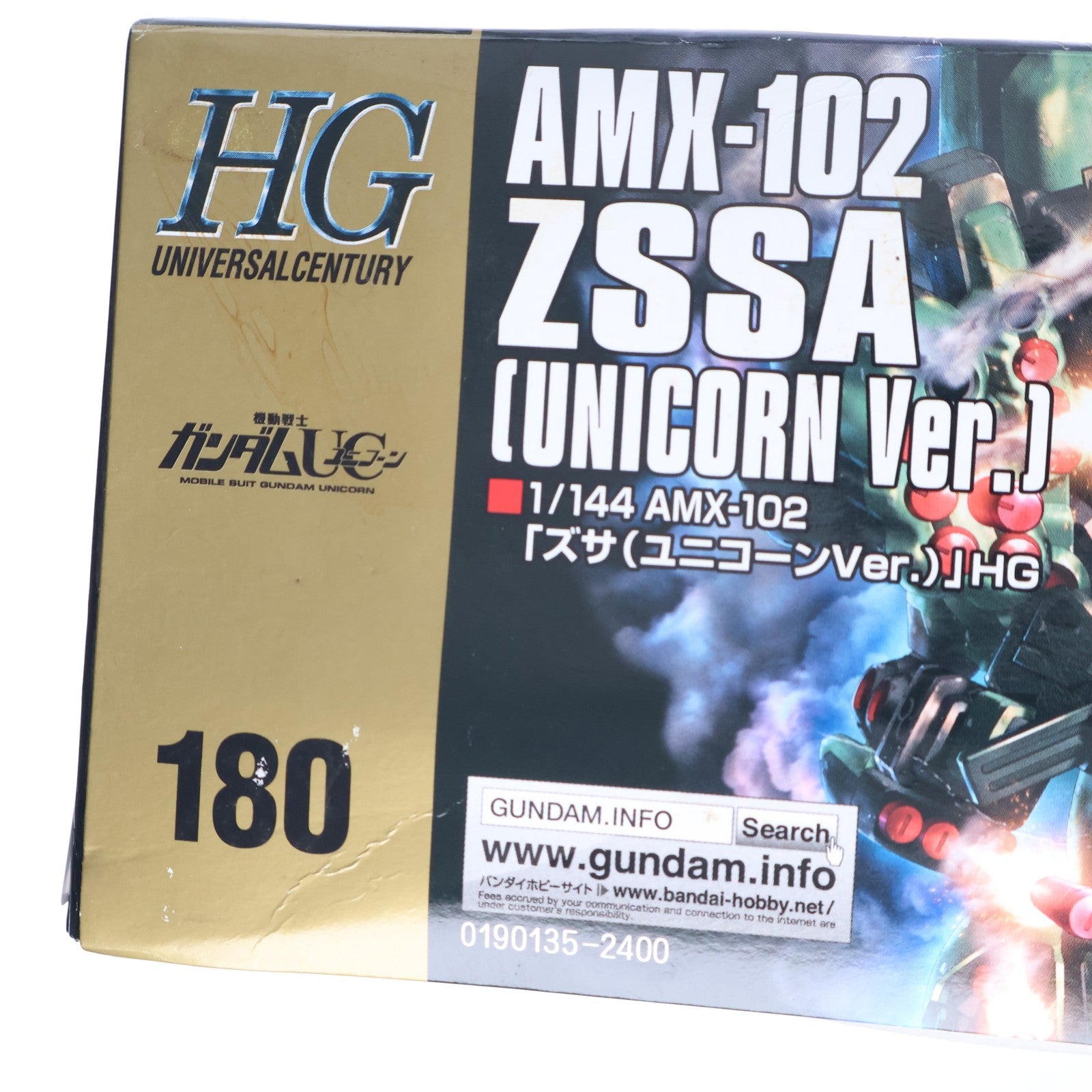 【中古即納】[PTM] HGUC 1/144 AMX-102 ズサ(ユニコーンVer.) 機動戦士ガンダムUC プラモデル(0190135) バンダイ(20140621)