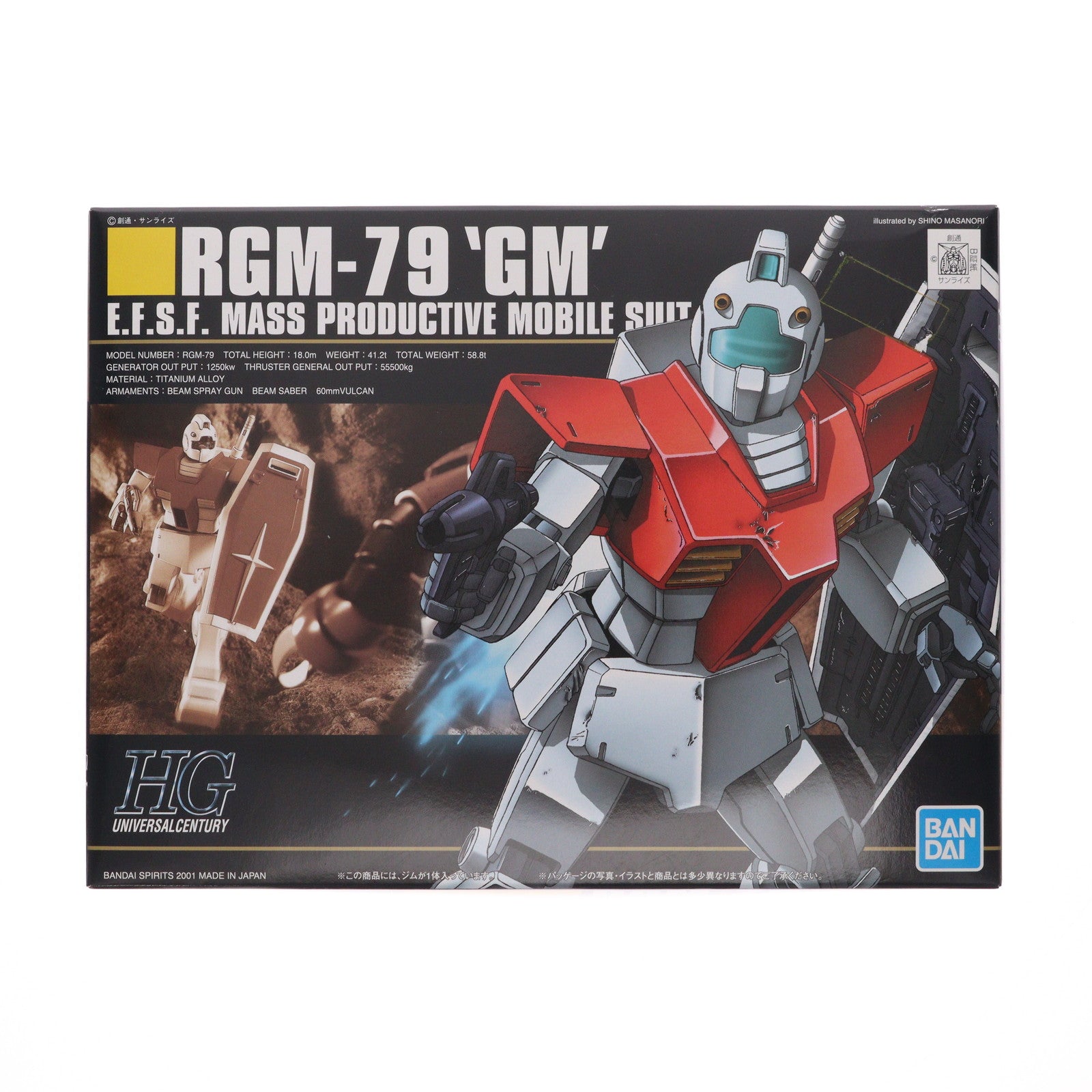 【中古即納】[PTM] (再々販) HGUC 1/144 RGM-79 ジム 機動戦士ガンダムプラモデル(592484) バンダイスピリッツ(20251109)