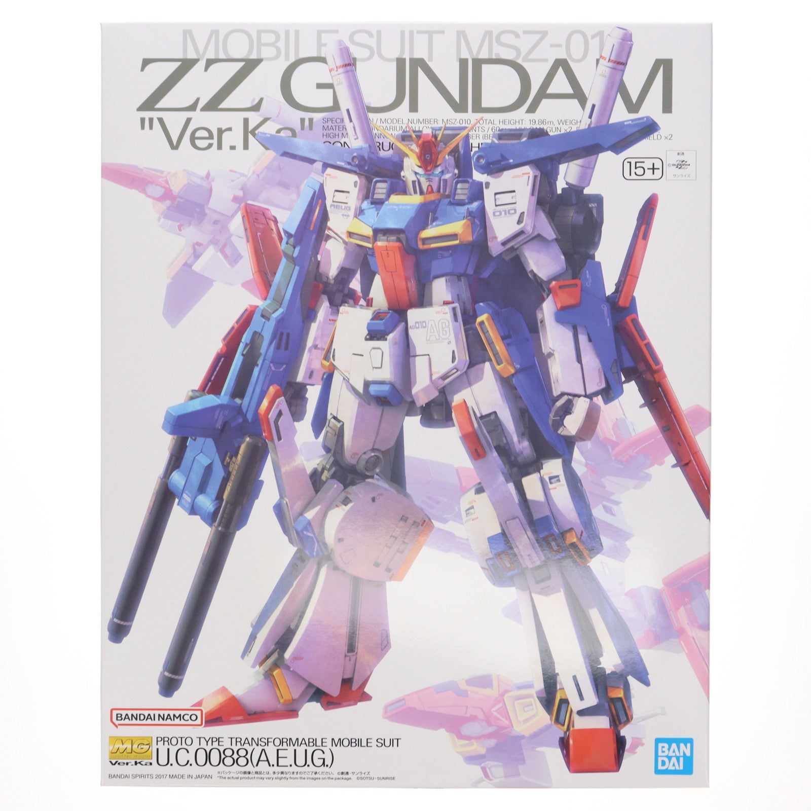【中古即納】[PTM] (再販) MG 1/100 MSZ-010 ダブルゼータガンダム Ver.Ka 機動戦士ガンダムZZ(ダブルゼータ) プラモデル(5063151) バンダイスピリッツ(20251129)