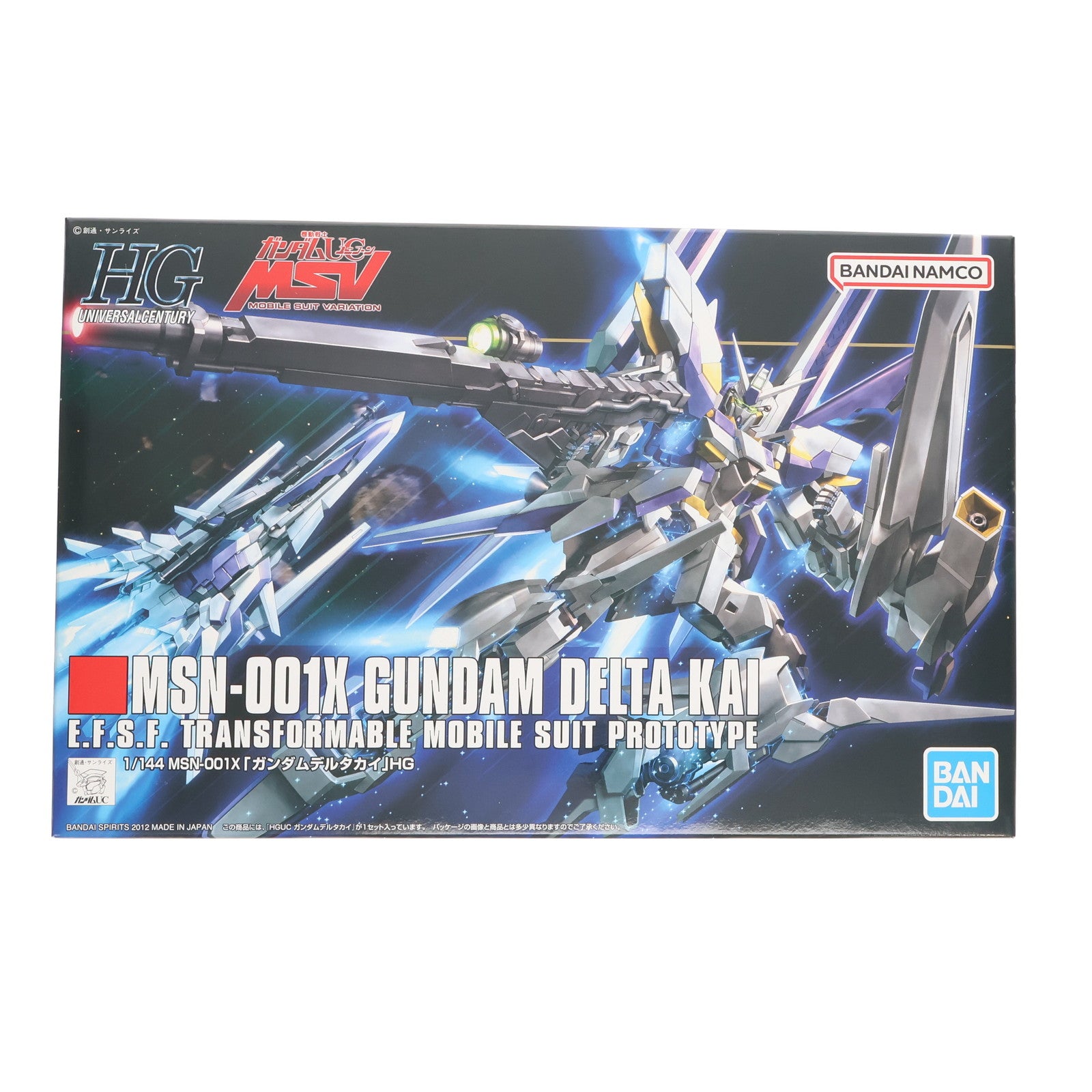 【中古即納】[PTM] (再販) HGUC 1/144 MSN-001X ガンダムデルタカイ 機動戦士ガンダムUC(ユニコーン) MSV プラモデル(5060678) バンダイスピリッツ(20240907)