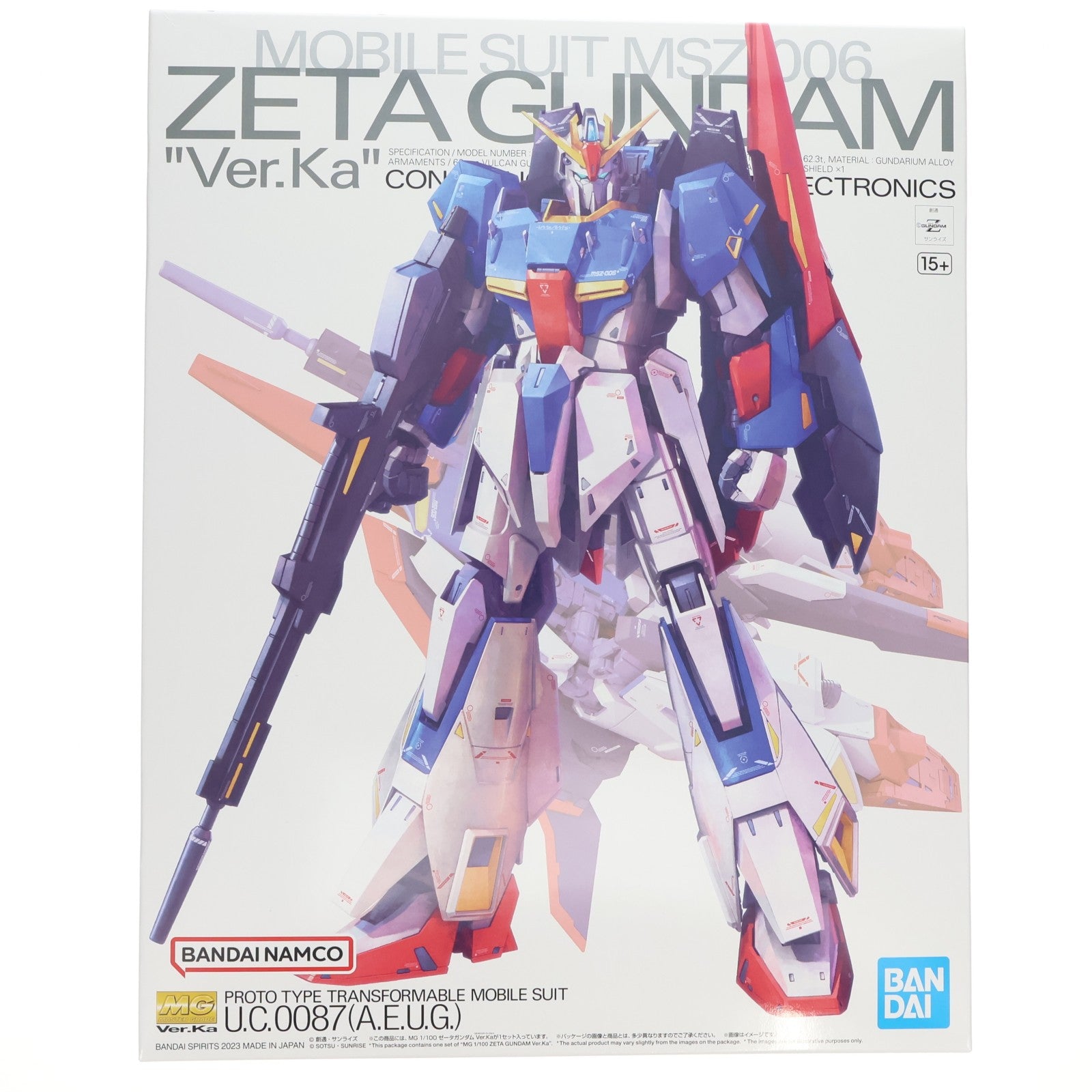 【中古即納】[PTM] (再販) MG 1/100 ゼータガンダム Ver.Ka 機動戦士Zガンダム プラモデル(5064015) バンダイスピリッツ(20250601)