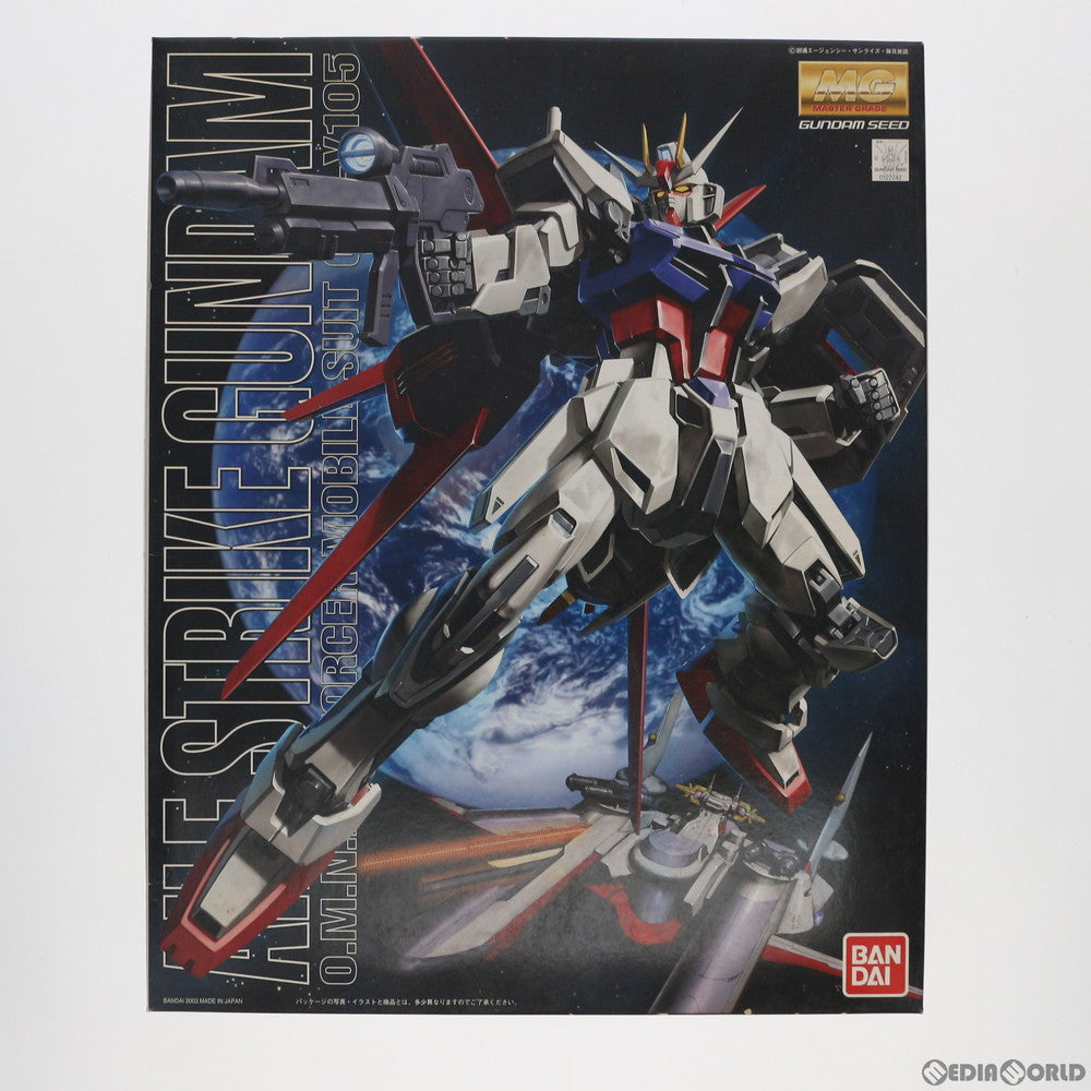 【中古即納】[PTM] MG 1/100 GAT-X105 エールストライクガンダム 機動戦士ガンダムSEED(シード) プラモデル(0122242) バンダイ(20080531)