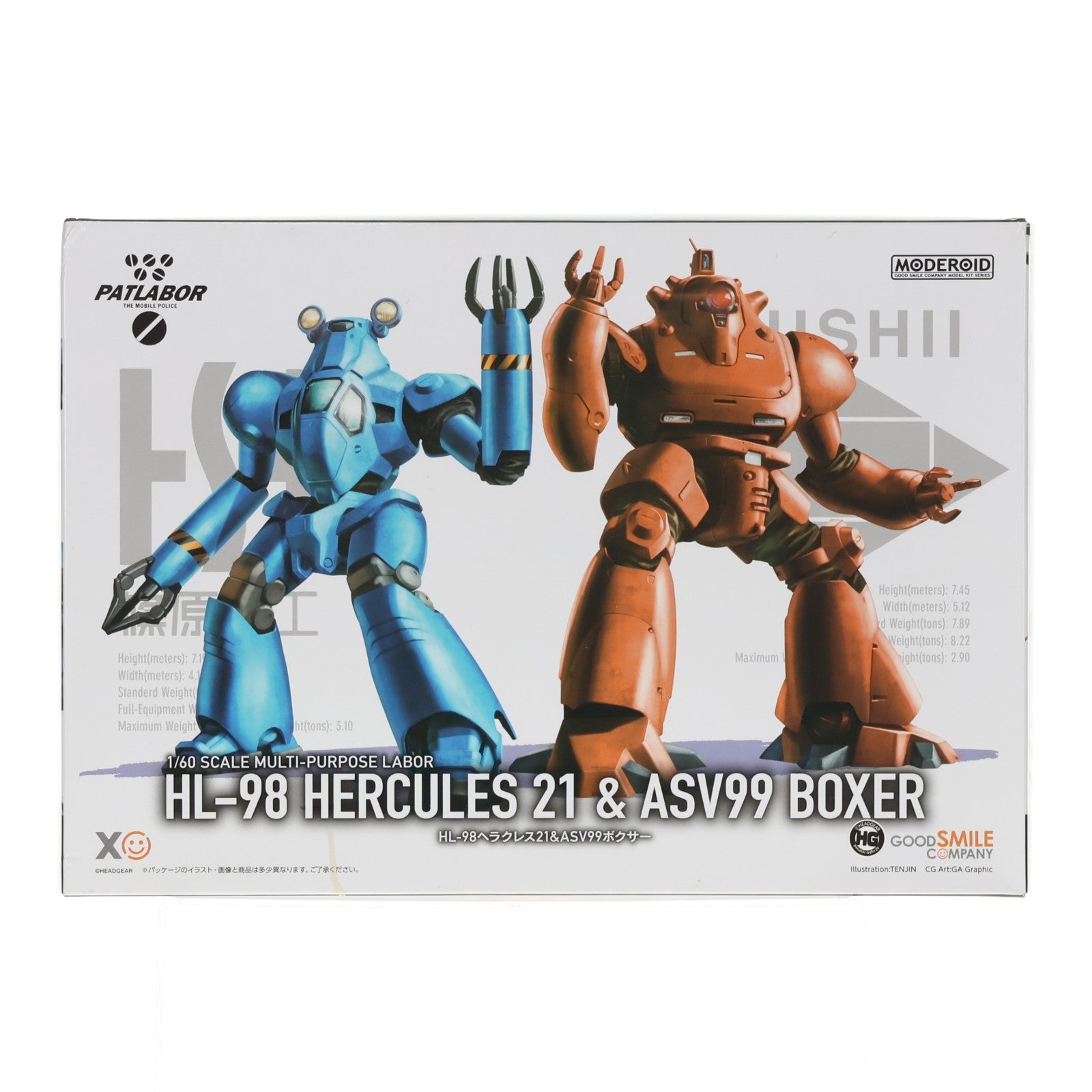 【中古即納】[PTM] MODEROID(モデロイド) HL-98ヘラクレス21&ASV99ボクサー 機動警察パトレイバー プラモデル グッドスマイルカンパニー(20230407)