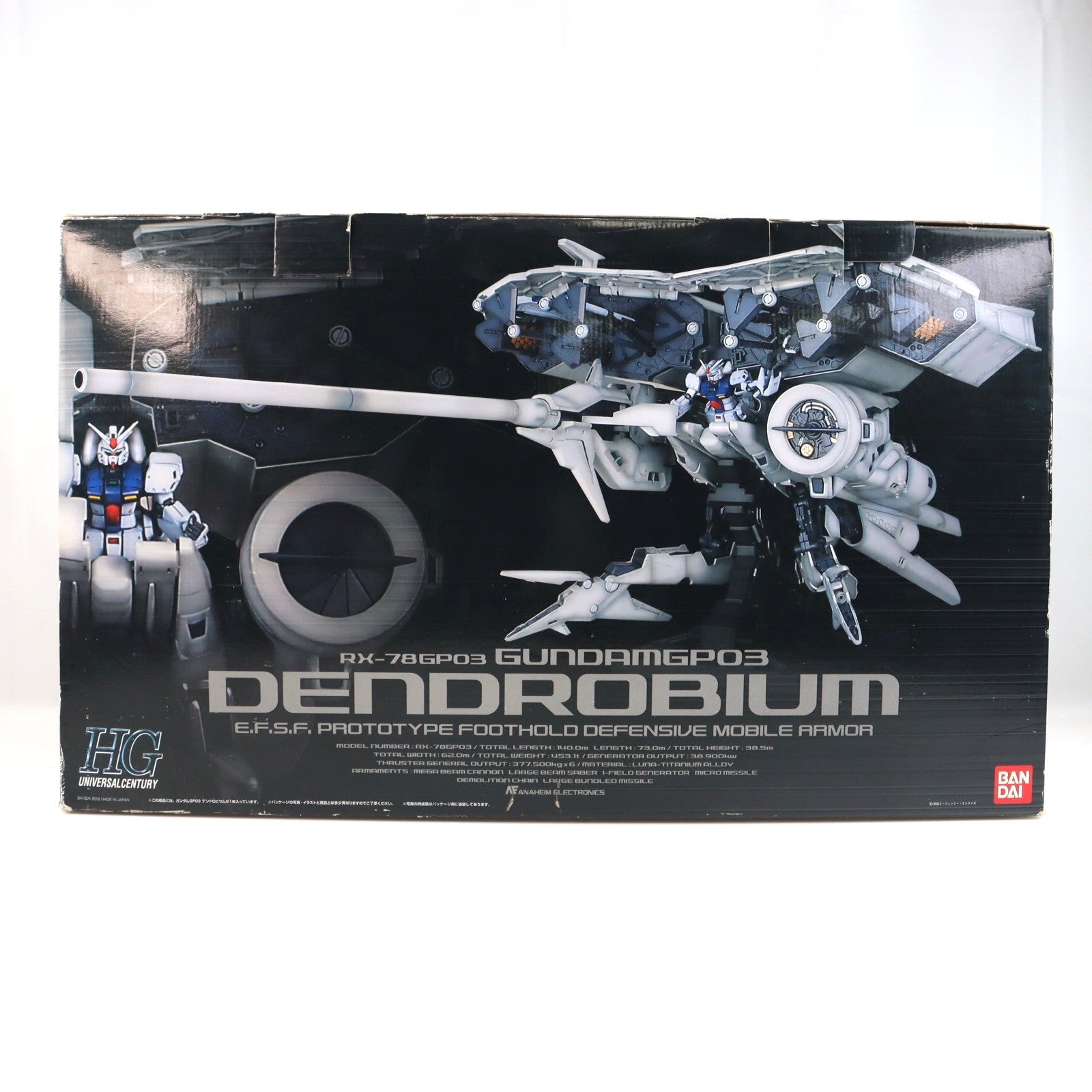 【中古即納】[PTM] 初回特典DVD付属 HGUC 1/144 RX-78GP03 デンドロビウム 機動戦士ガンダム0083 STARDUST MEMORY プラモデル(0107985) バンダイ(20200428)