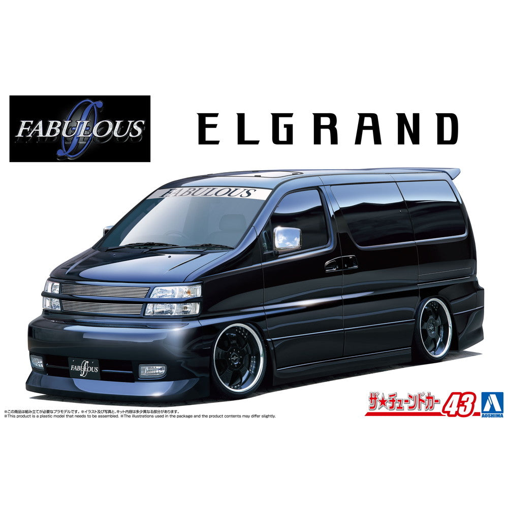【中古即納】[PTM] (再販) ザ・チューンドカー No.43 1/24 ファブレス APE50 エルグランド '00(ニッサン) プラモデル(069080) アオシマ(20250228)