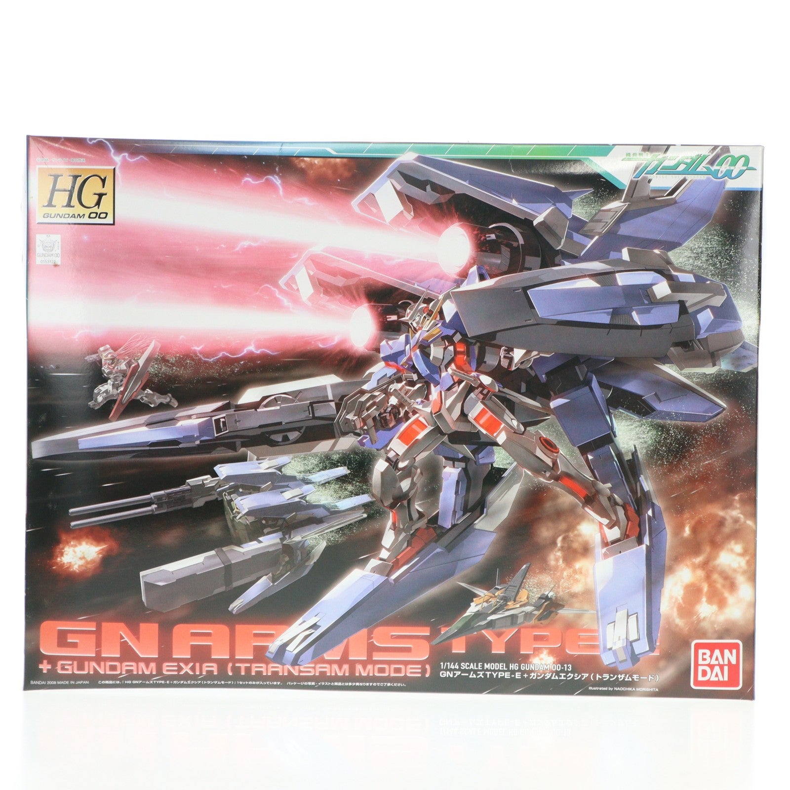 【中古即納】[PTM] HG 1/144 GNR-001E GNアームズTYPE-E+GN-001 ガンダムエクシア(トランザムモード) 機動戦士ガンダム00(ダブルオー) プラモデル(0153122) バンダイ(20080316)