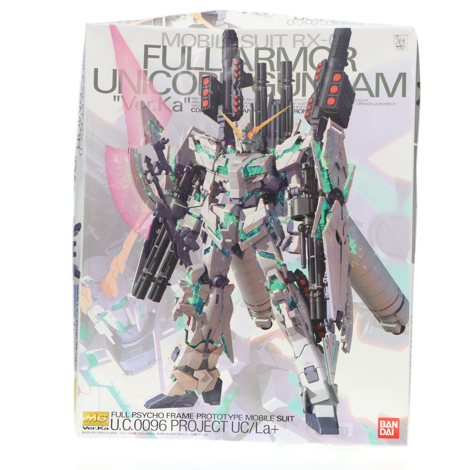 【中古即納】[PTM] MG 1/100 RX-0 フルアーマーユニコーンガンダムVer.Ka 機動戦士ガンダムUC(ユニコーン) プラモデル(0172818) バンダイ(20111224)