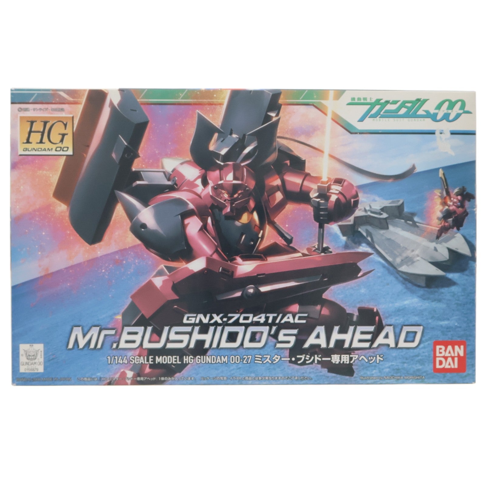 【中古即納】[PTM] HG 1/144 GNX-704T/AC ミスター・ブシドー専用アヘッド 機動戦士ガンダム00(ダブルオー) プラモデル(0156879) バンダイ(20181227)