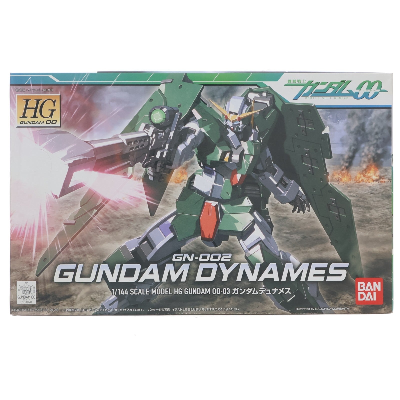 【中古即納】[PTM] HG 1/144 GN-002 ガンダムデュナメス 機動戦士ガンダム00(ダブルオー) シリーズNo.3 プラモデル(0151920) バンダイ(20170428)