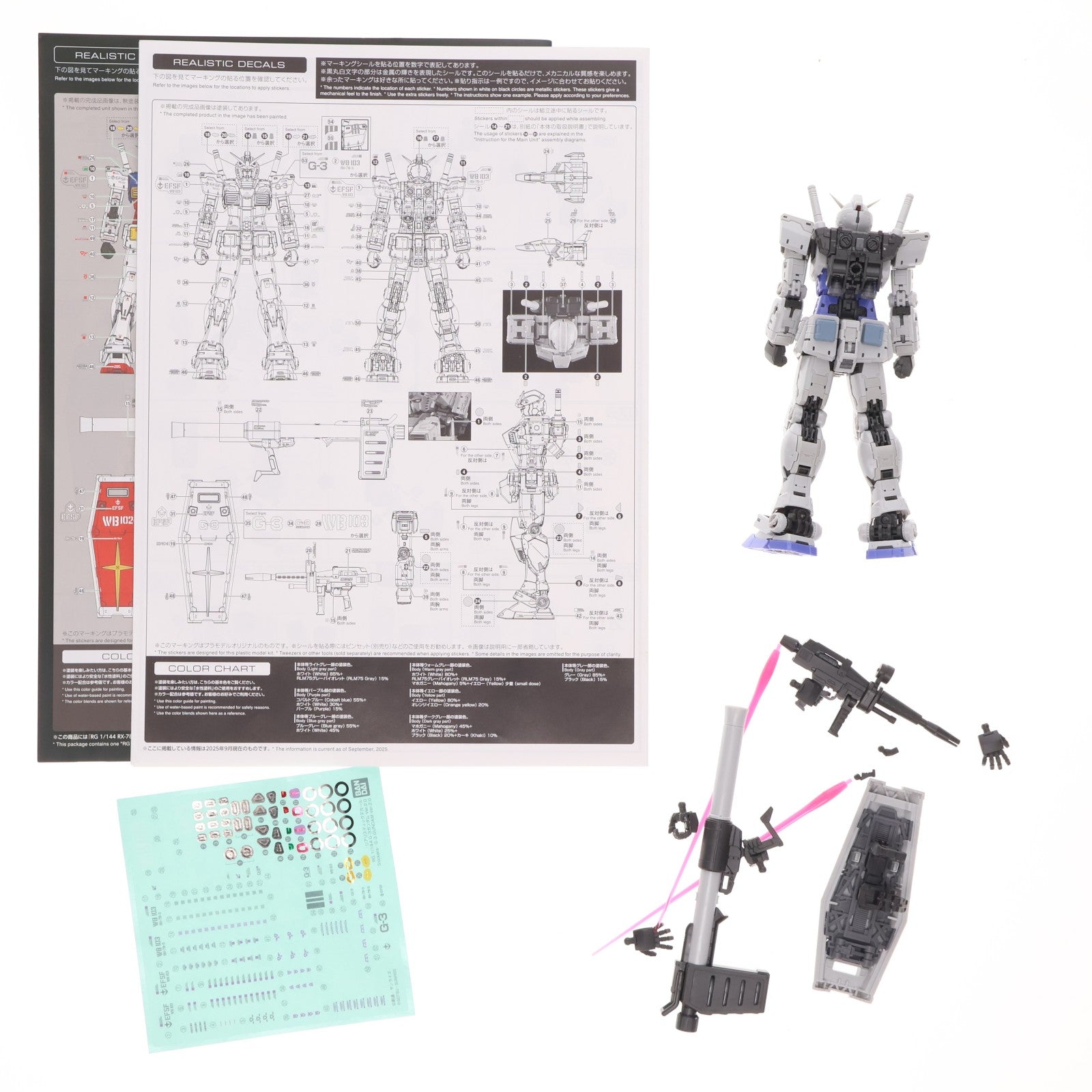【中古即納】[PTM] プレミアムバンダイ限定 RG 1/144 G-3ガンダム Ver.2.0 機動戦士ガンダム プラモデル(5068880) バンダイスピリッツ(20250920)